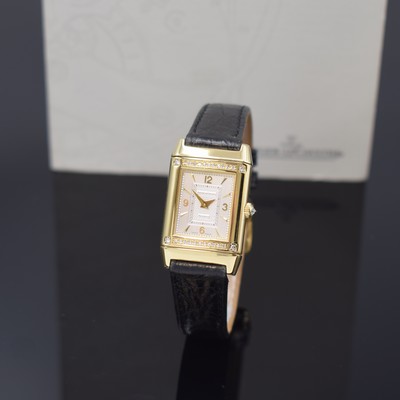 Image Jaeger-LeCoultre 18k yellow gold ladies wristwatch Reverso reference 262.1.86, manual ...