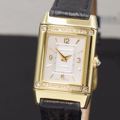 26849855b - Jaeger-LeCoultre Damenarmbanduhr Reverso Referenz 262.1.86, Handaufzug, GG 750/000, um ...