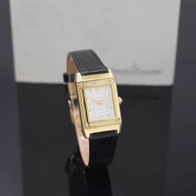 26849855e - Jaeger-LeCoultre Damenarmbanduhr Reverso Referenz 262.1.86, Handaufzug, GG 750/000, um ...