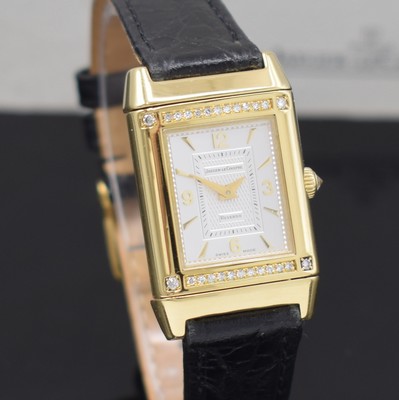 26849855f - Jaeger-LeCoultre Damenarmbanduhr Reverso Referenz 262.1.86, Handaufzug, GG 750/000, um ...