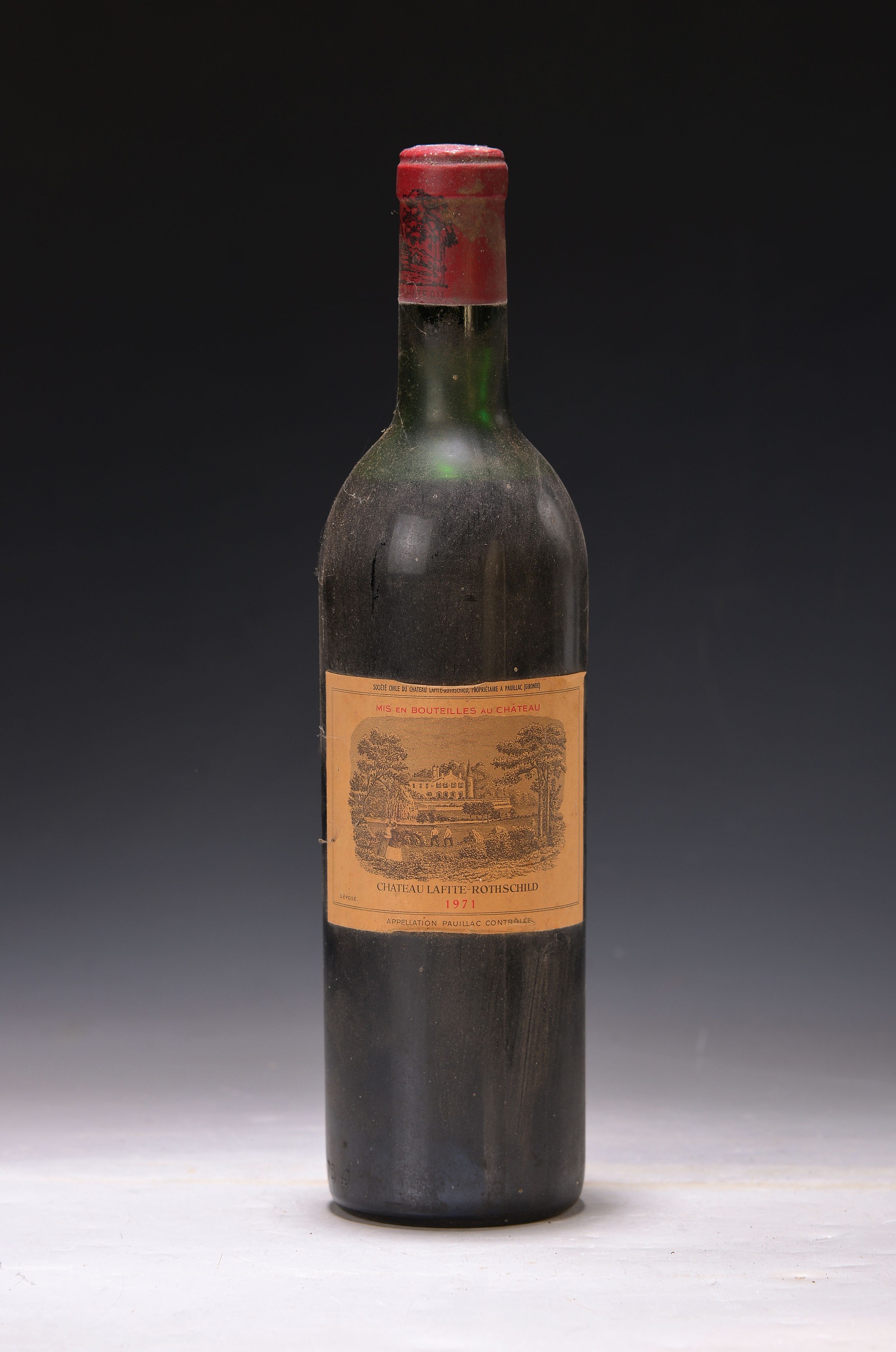 1 Flasche 1971 Chateau Lafite-Rothschild, 0.75l, mid-shoulder, orig. verkorkt und unverkostet