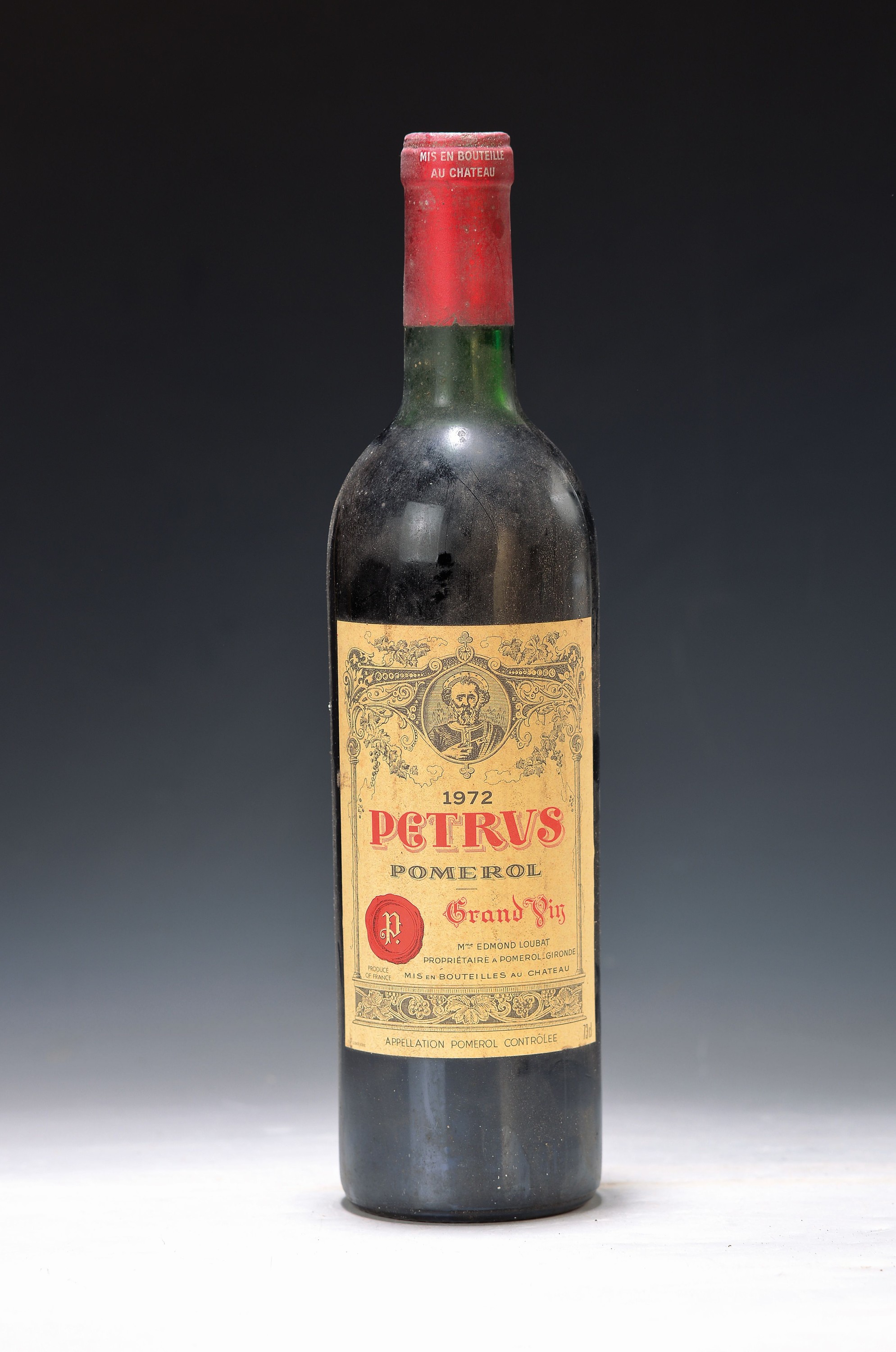 1 Flasche, Petrus 1972, Pomerol Grand Vin, 0.75l, orig. verkorkt und unverkostet, mid- shoulder