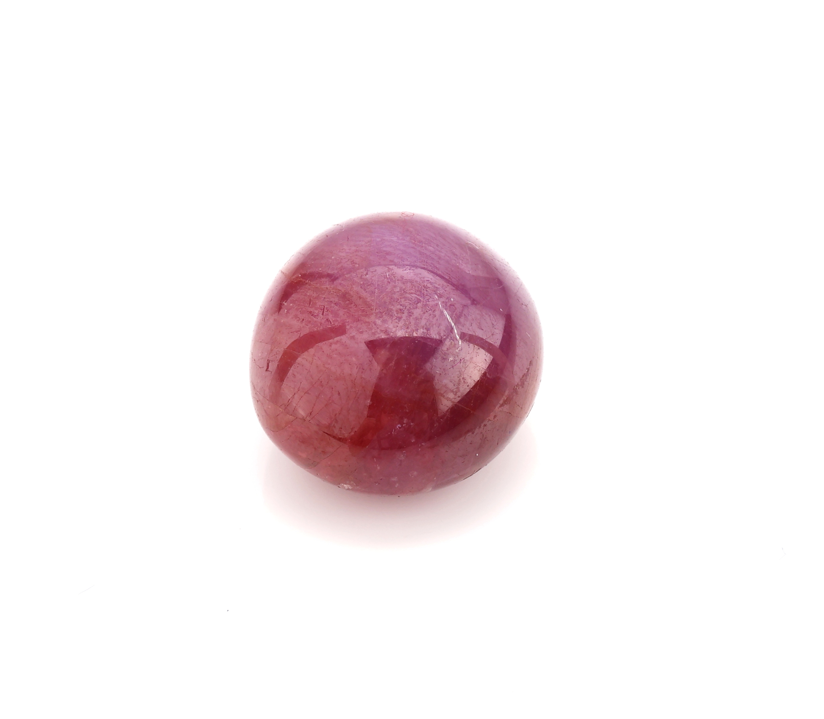Loser Sternrubin, ca. 24.5 ct, ovaler Cabochon
