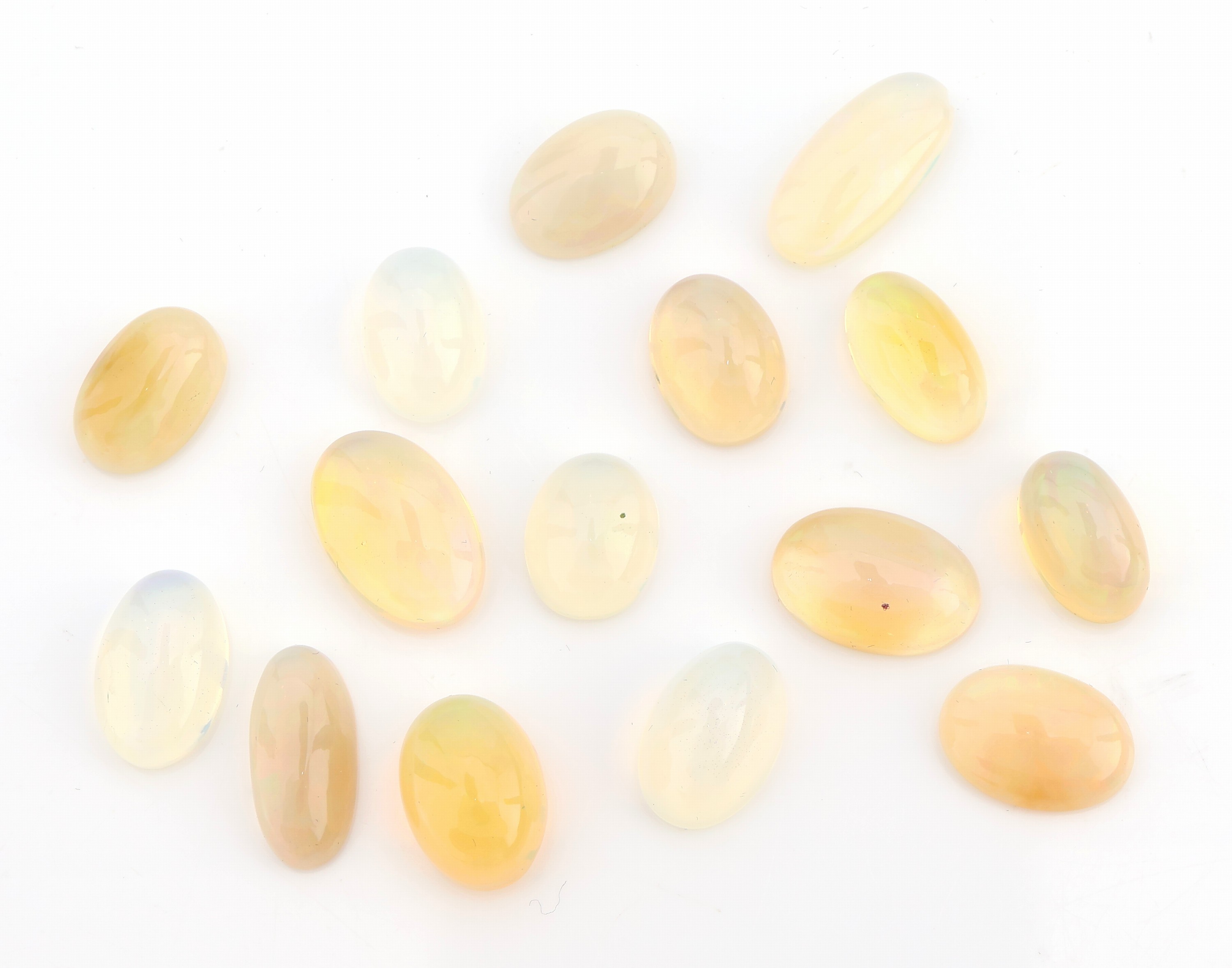 Detail a: Lot lose Opale, ca. 27.80 ct, Cabochons in versch. Größen