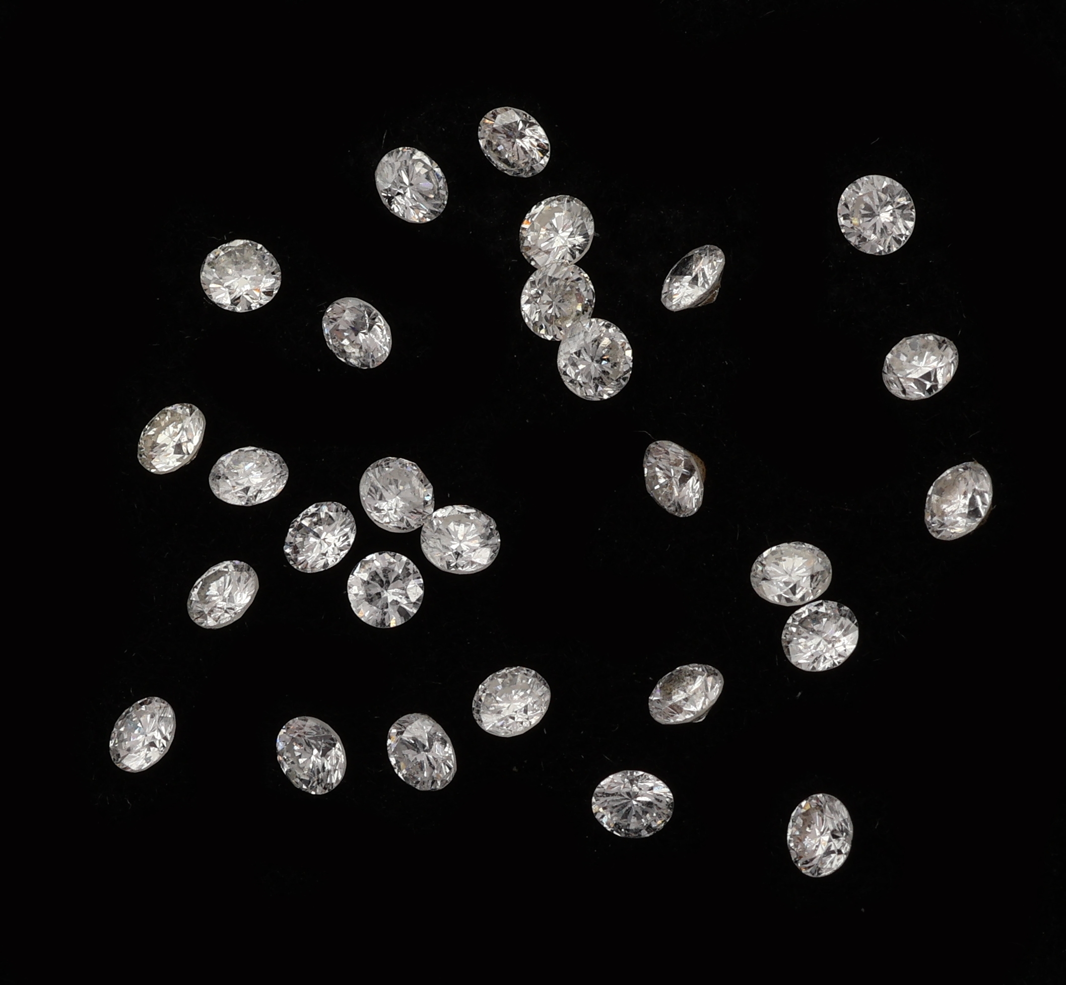 Lot lose Brillanten, ca. 0.96 ct Weiß-l. get. Weiß/si-p 1