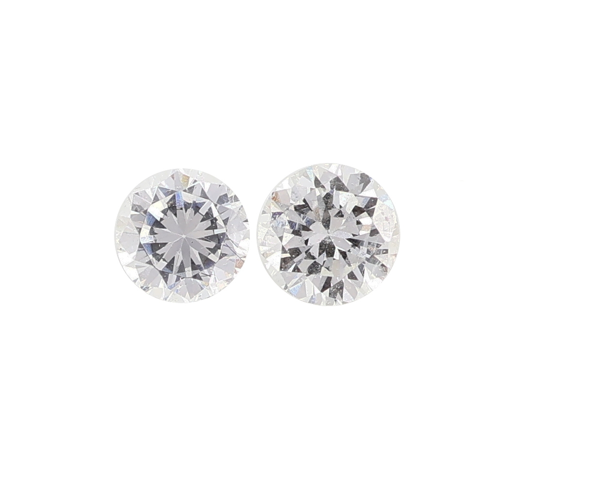 Detail a: Lot lose Brillanten, zus. 4.78 ct Weiß-Yellow/p, Ausfassware