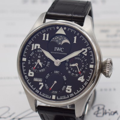 26850894a - IWC seltene, auf 750 Stück limitierte "Grosse Fliegeruhr" Perpetual ...