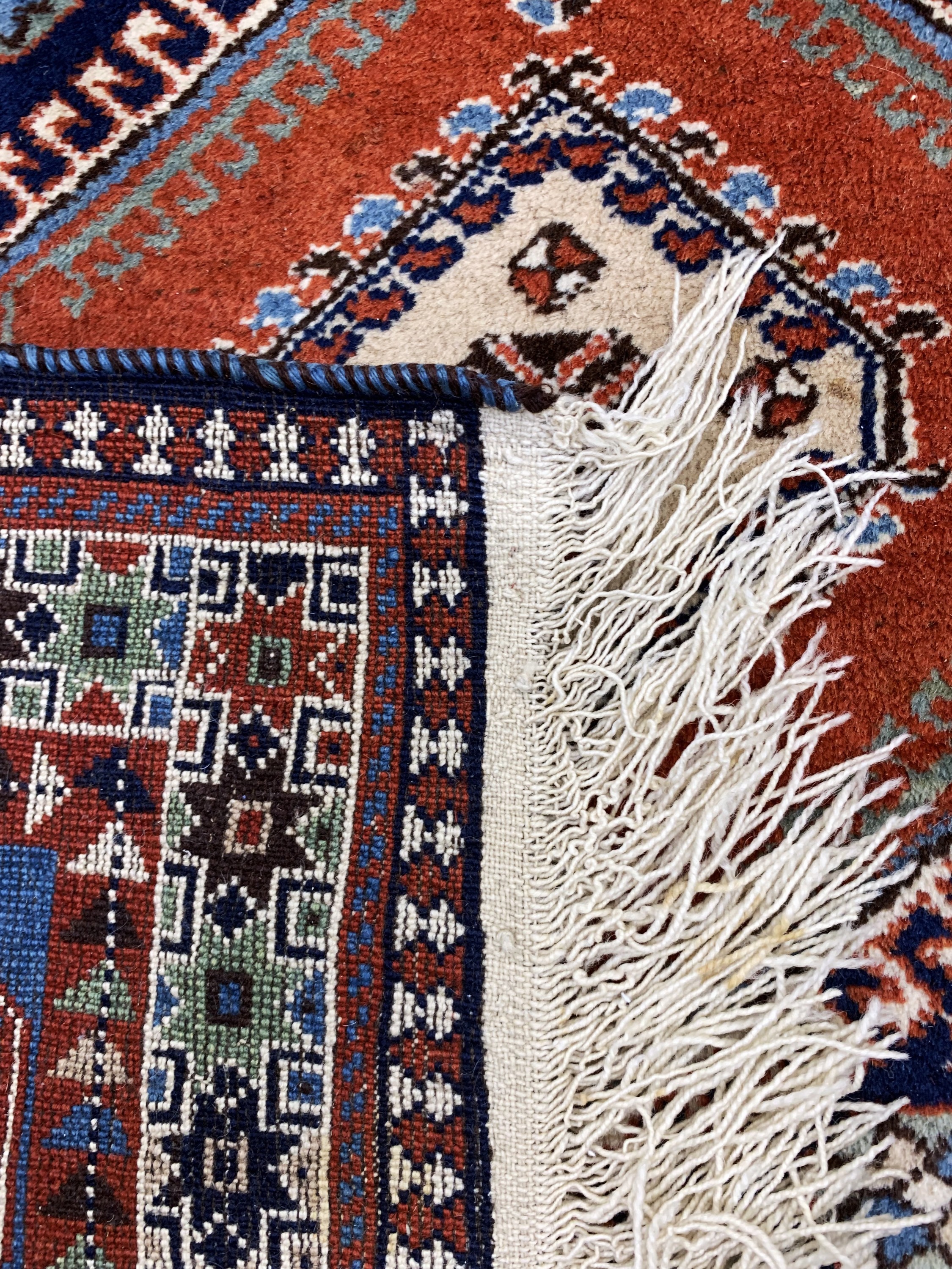 Detail f: Yalameh, Persien, Ende 20.Jhd, Wolle auf Wolle, ca. 265 x 168 cm, EHZ: 2