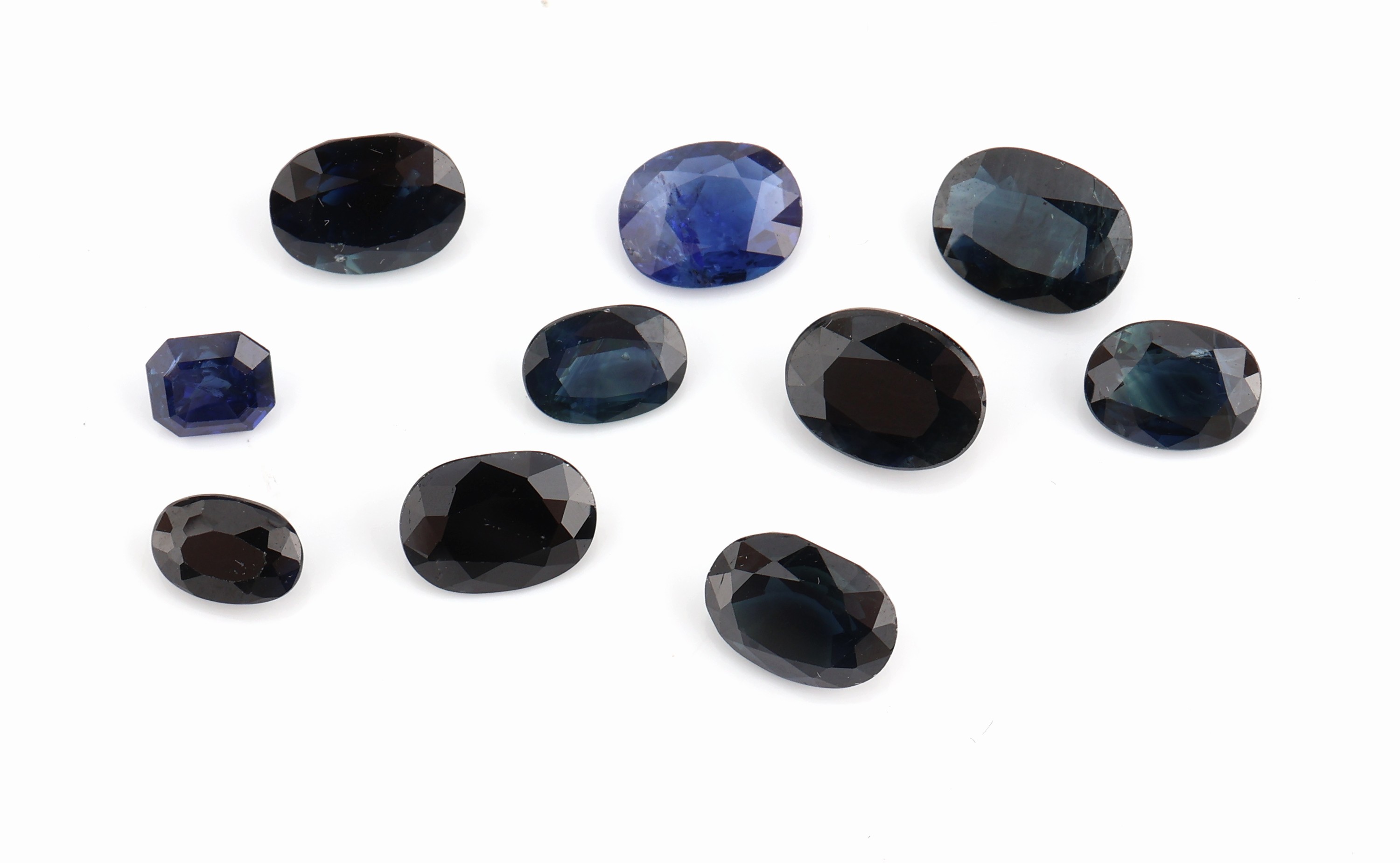 Lot lose Saphire zus. ca. 11.9 ct, versch. Schliffformen