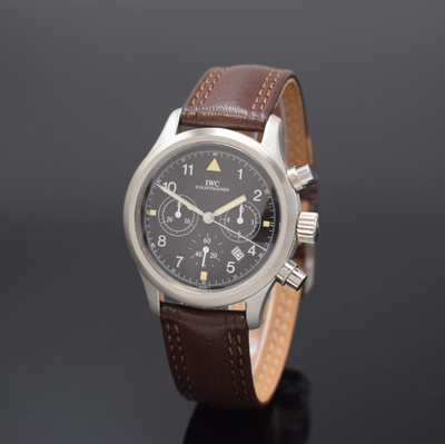 Image 26853496 - IWC Herrenarmbanduhr "Der Fliegerchronograph" in Stahl, quarz, neutr. ...