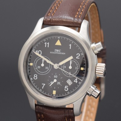 26853496a - IWC Herrenarmbanduhr "Der Fliegerchronograph" in Stahl, quarz, neutr. ...