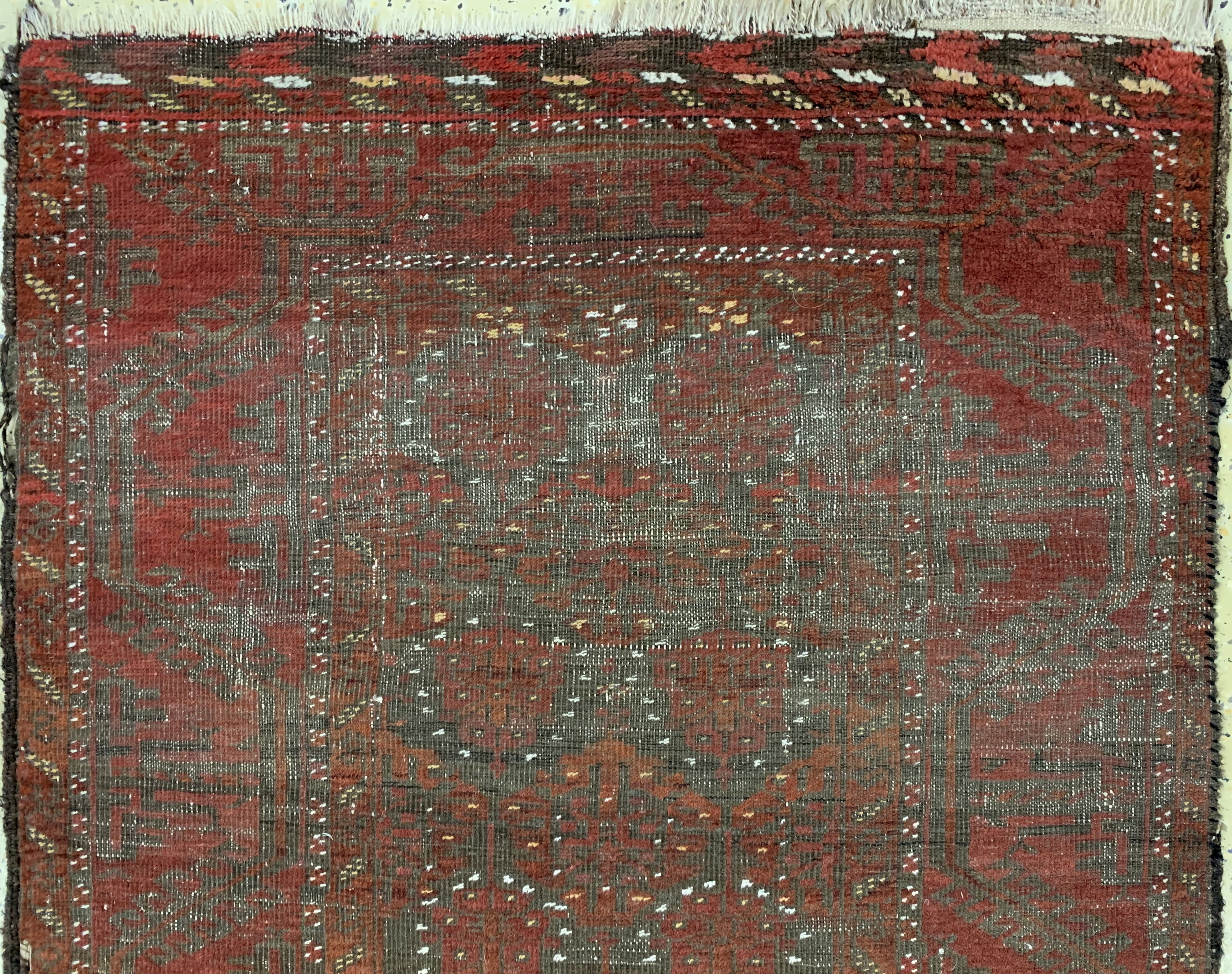 Detail a: Belutsch antik, Persien, 19.Jhd, Wolle auf Wolle, ca. 170 x 100 cm, EHZ: 4,aus Sammlungsauflösung