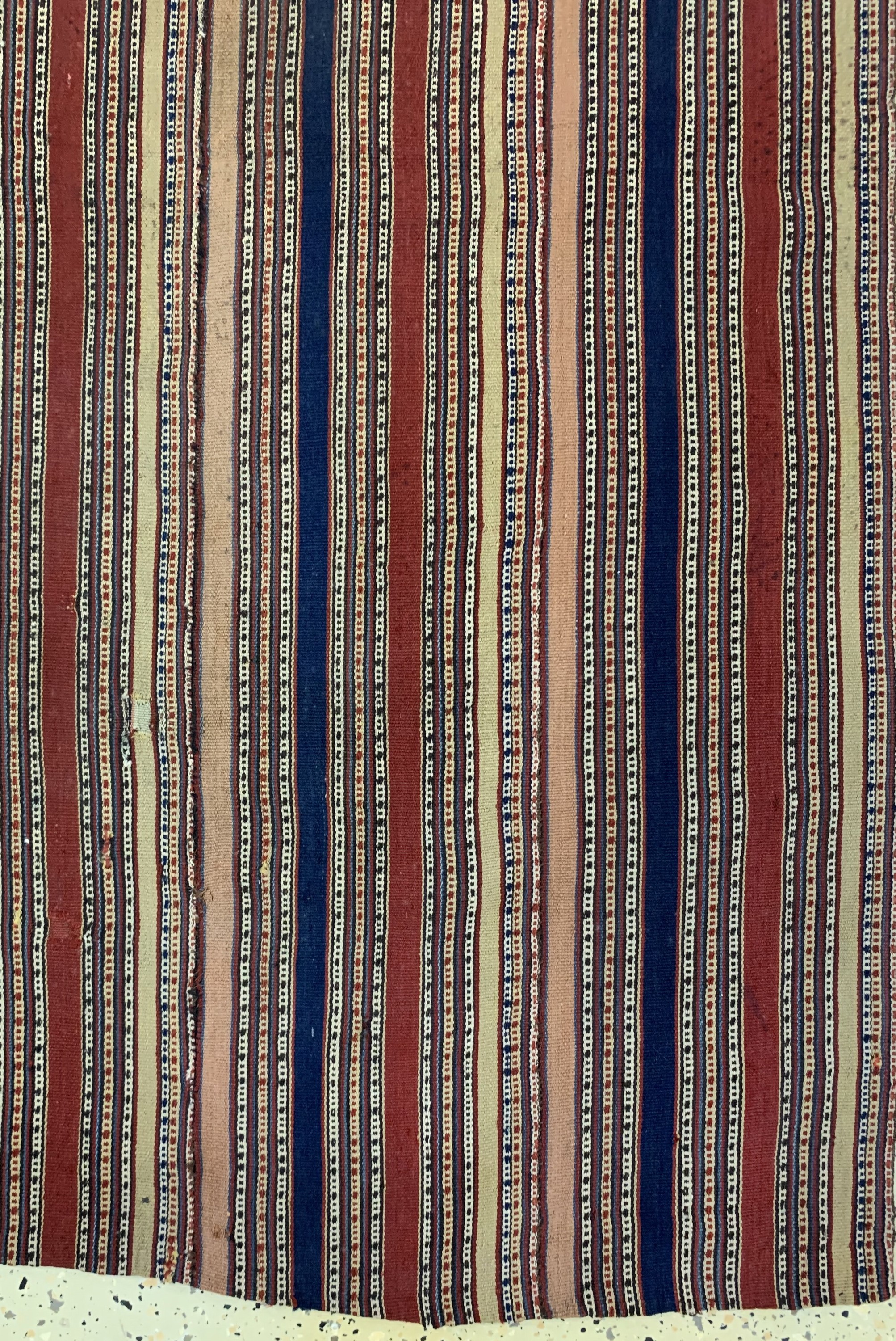 Detail a: Djajim fein antik, Persien, um 1900, Wolle auf Wolle, ca. 165 x 155 cm, 6 Bahnig, Reinigungsbedürftig, EHZ: 2, (kleine Restaurierungen),aus ...