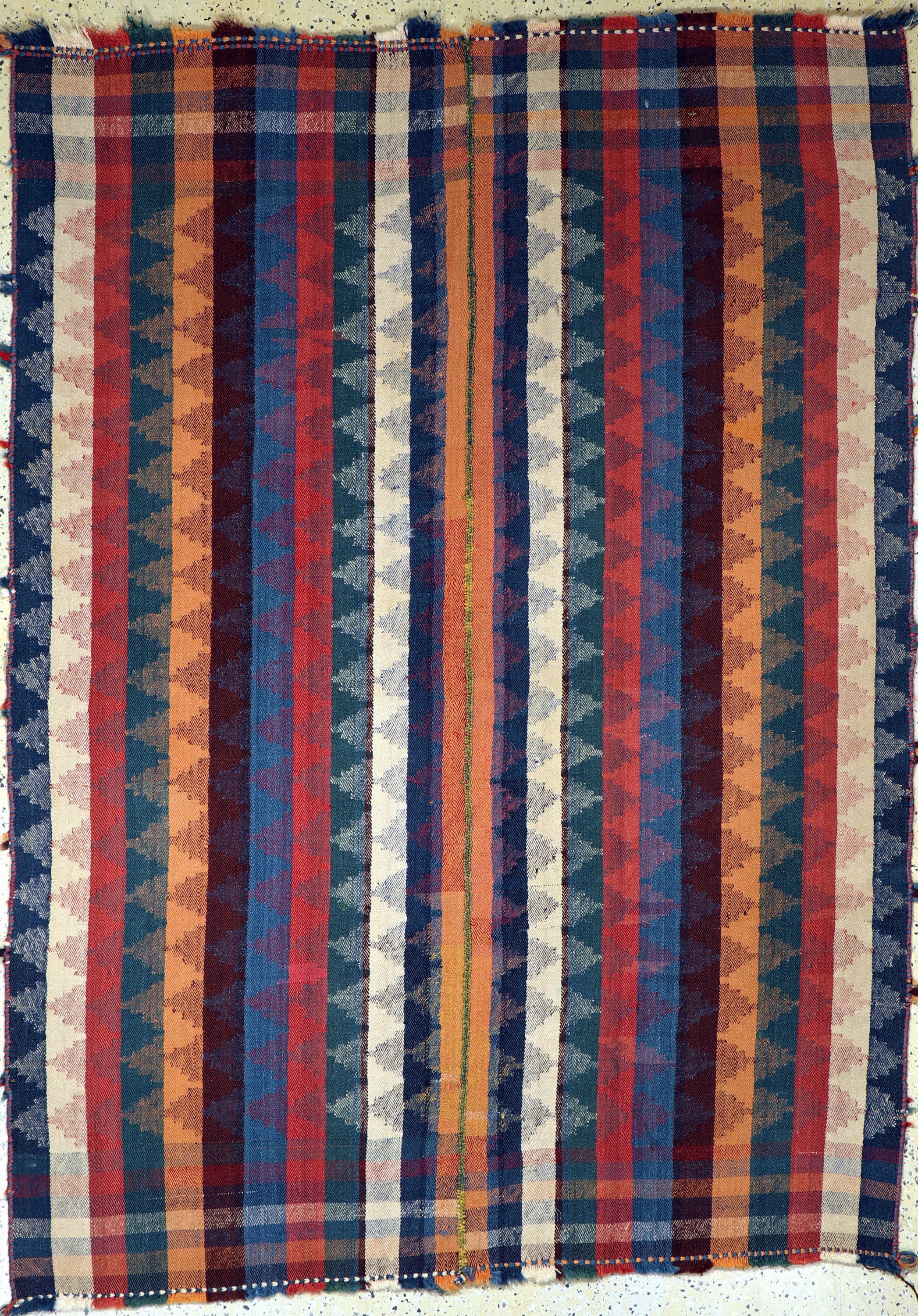 Djajim"Nomaden-Decke", Persien, Anfang 20.Jhd, Wolle auf Wolle, ca. 230 x 165 cm, EHZ: 2(2 Bahnig),aus Sammlungsauflösung
