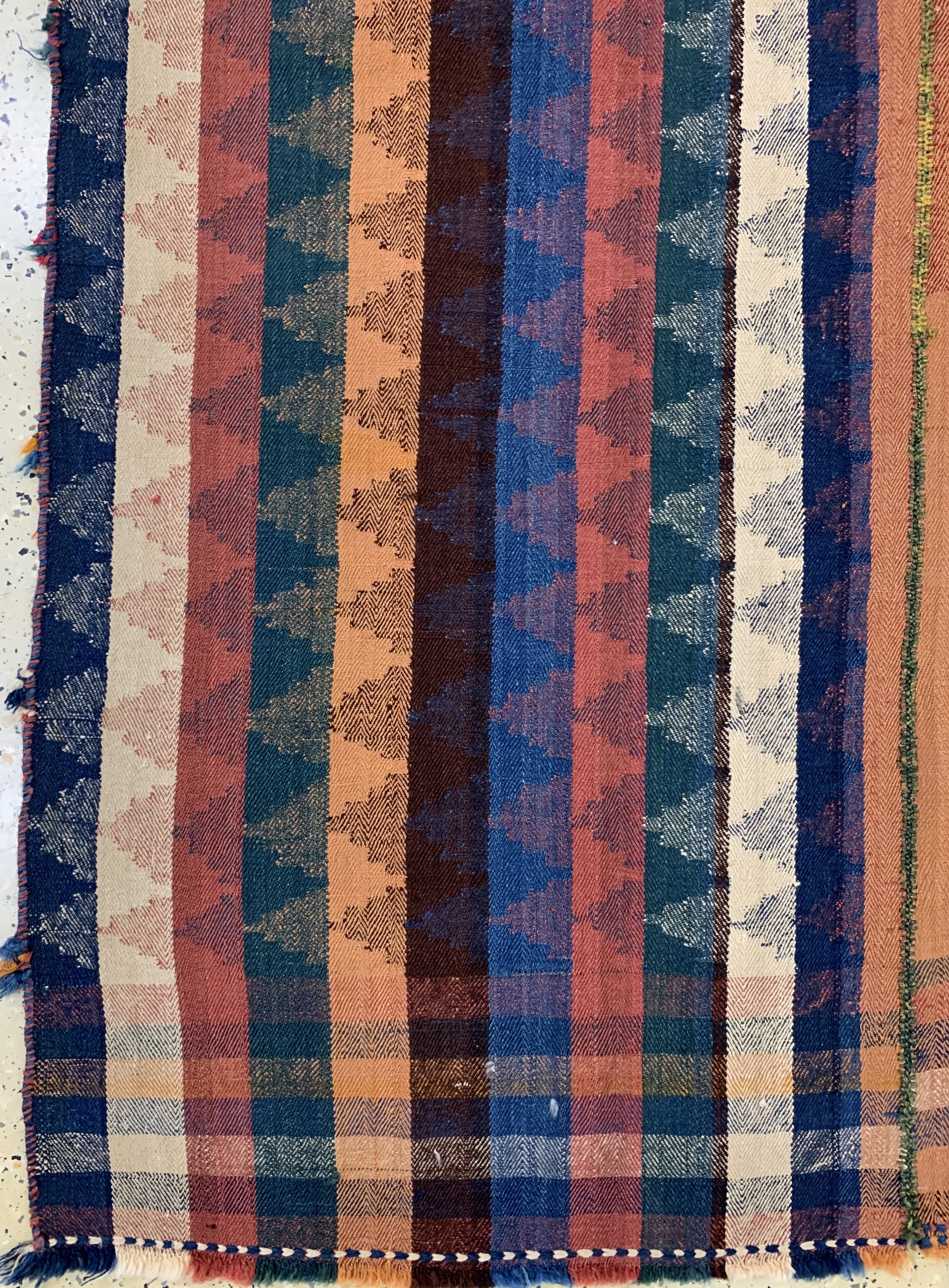 Detail b: Djajim"Nomaden-Decke", Persien, Anfang 20.Jhd, Wolle auf Wolle, ca. 230 x 165 cm, EHZ: 2(2 Bahnig),aus Sammlungsauflösung