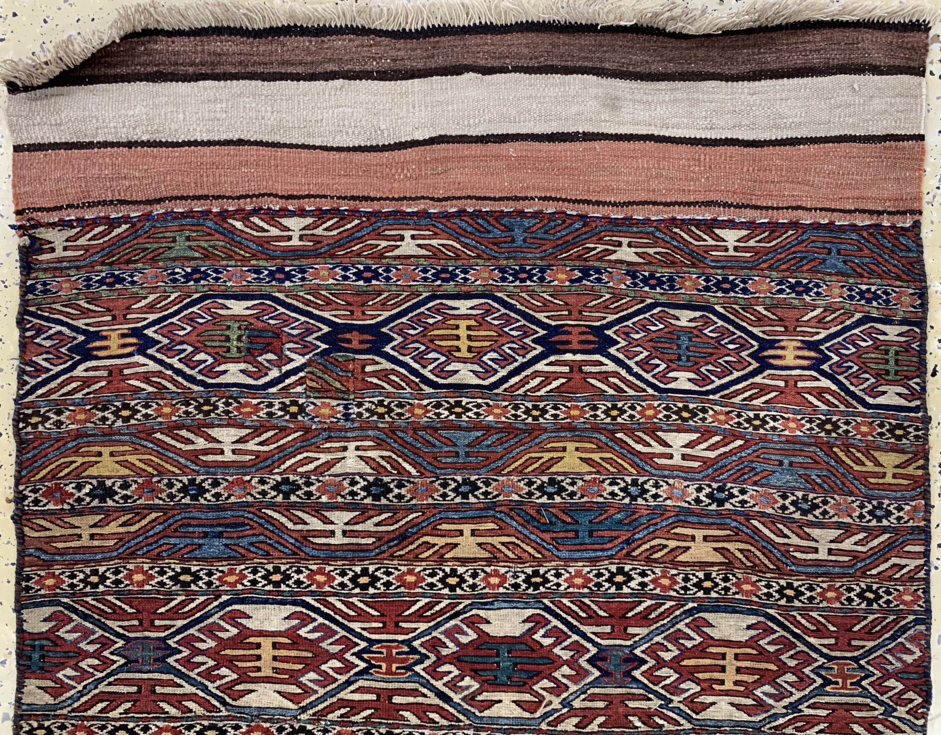 Detail a: 1 paar Mafraschteile, Schahsawan, Persien, um 1900, Wolle auf Wolle, ca. 170 x 100 cm, EHZ: 2