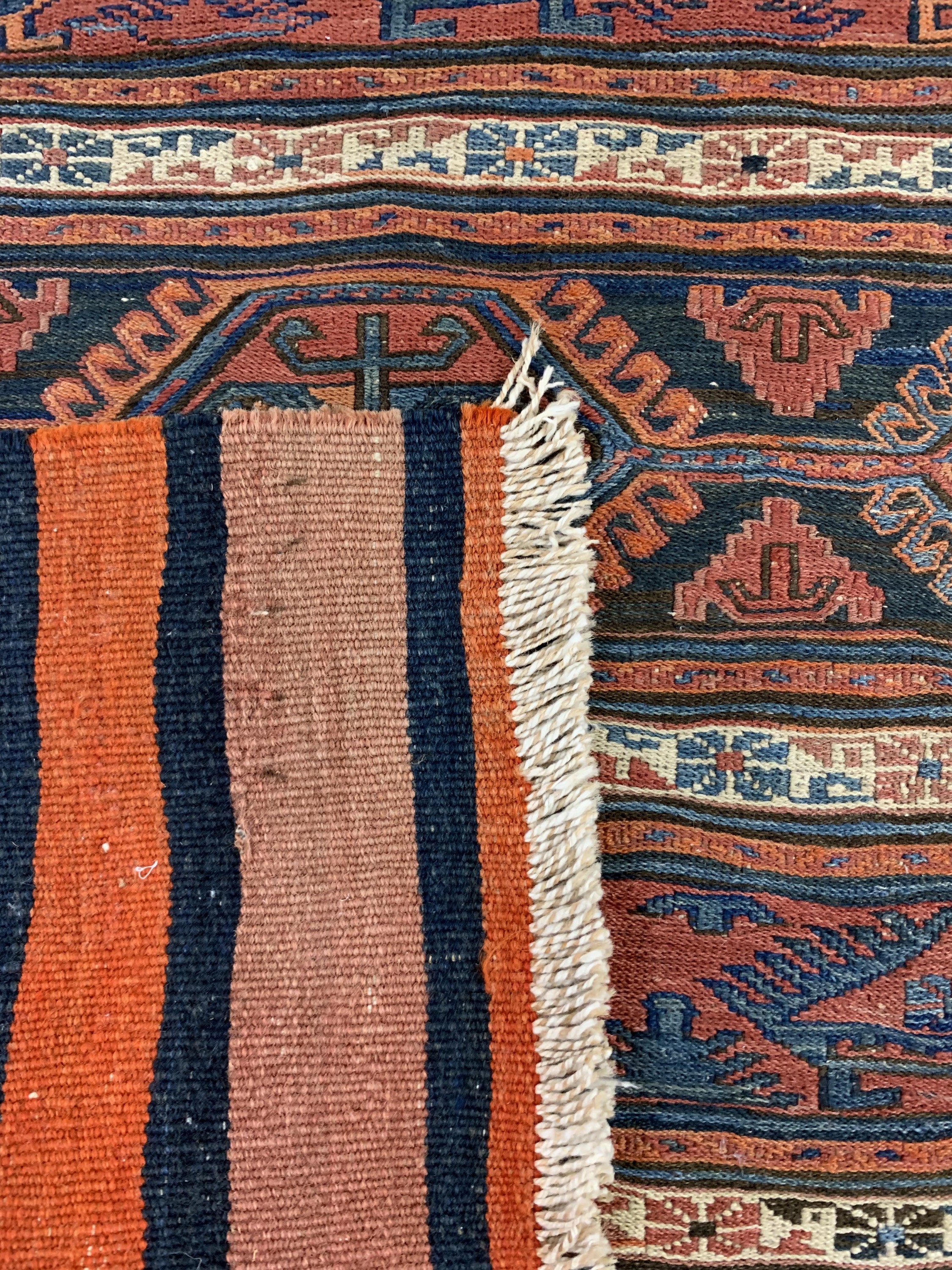 Detail c: 2 Lots Mafraschteil, Schahsawan, Persien, um 1900, Wolle auf Wolle, ca. 150 x 110 cm, EHZ: 2