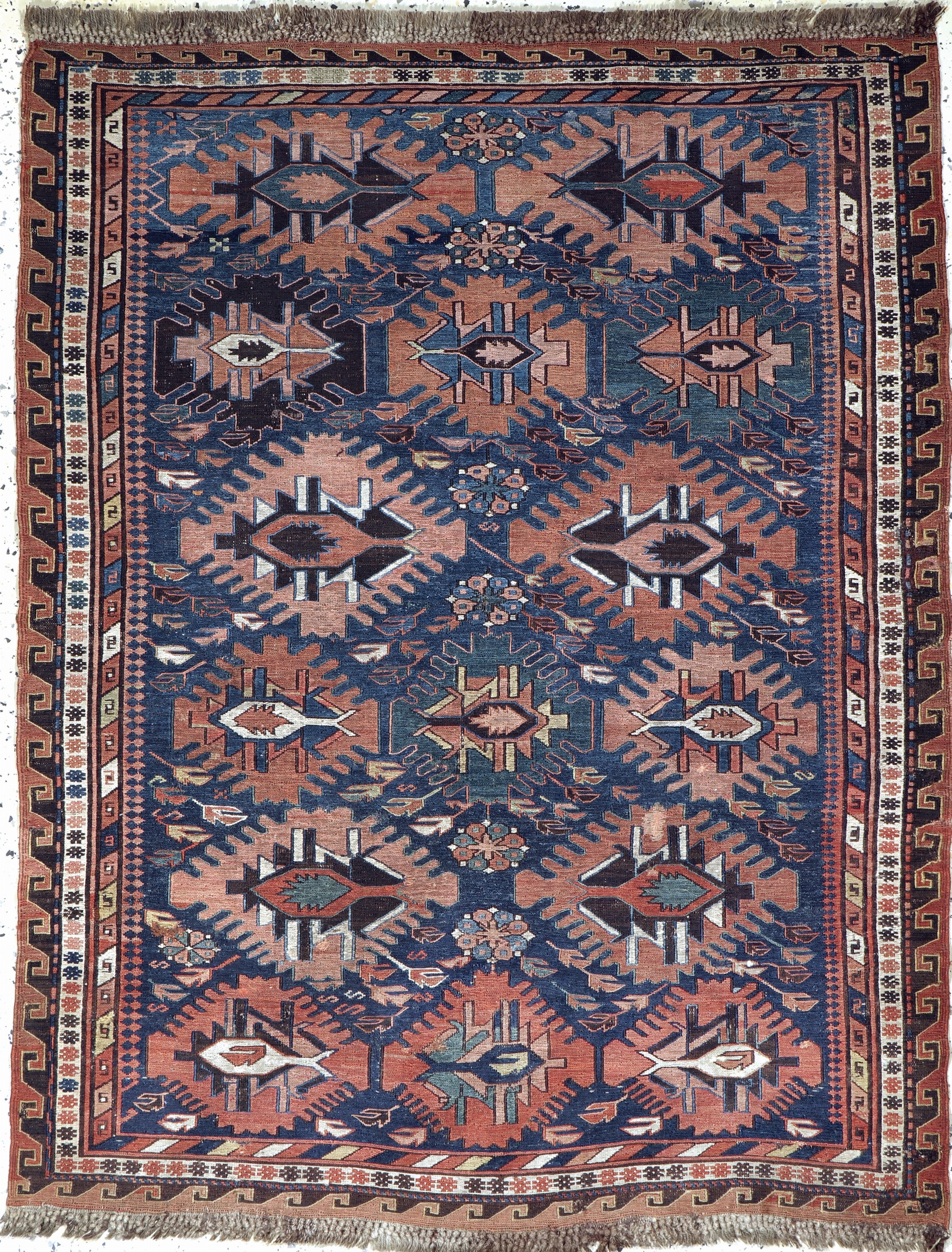 Sumakh antik, Kaukasus, um 1900, Wolle auf Wolle, ca. 152 x 120 cm, EHZ: 2, (kleine Restaurierungen),aus Sammlungsauflösung
