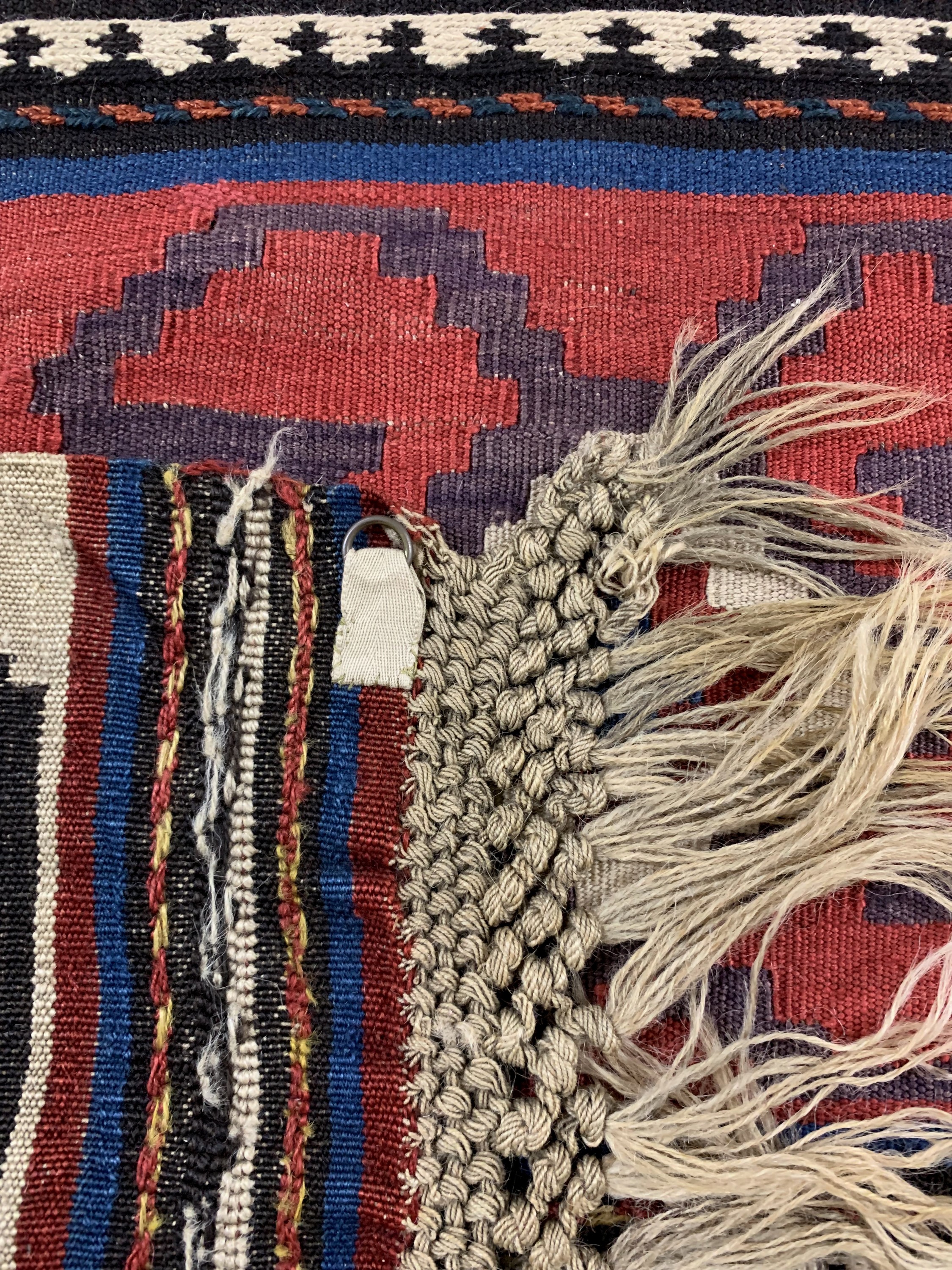 Detail f: Shahsawan Kelim antik, Persien, 19.Jhd, Wolle auf Wolle, ca. 500 x 95 cm, EHZ: 2,aus Sammlungsauflösung