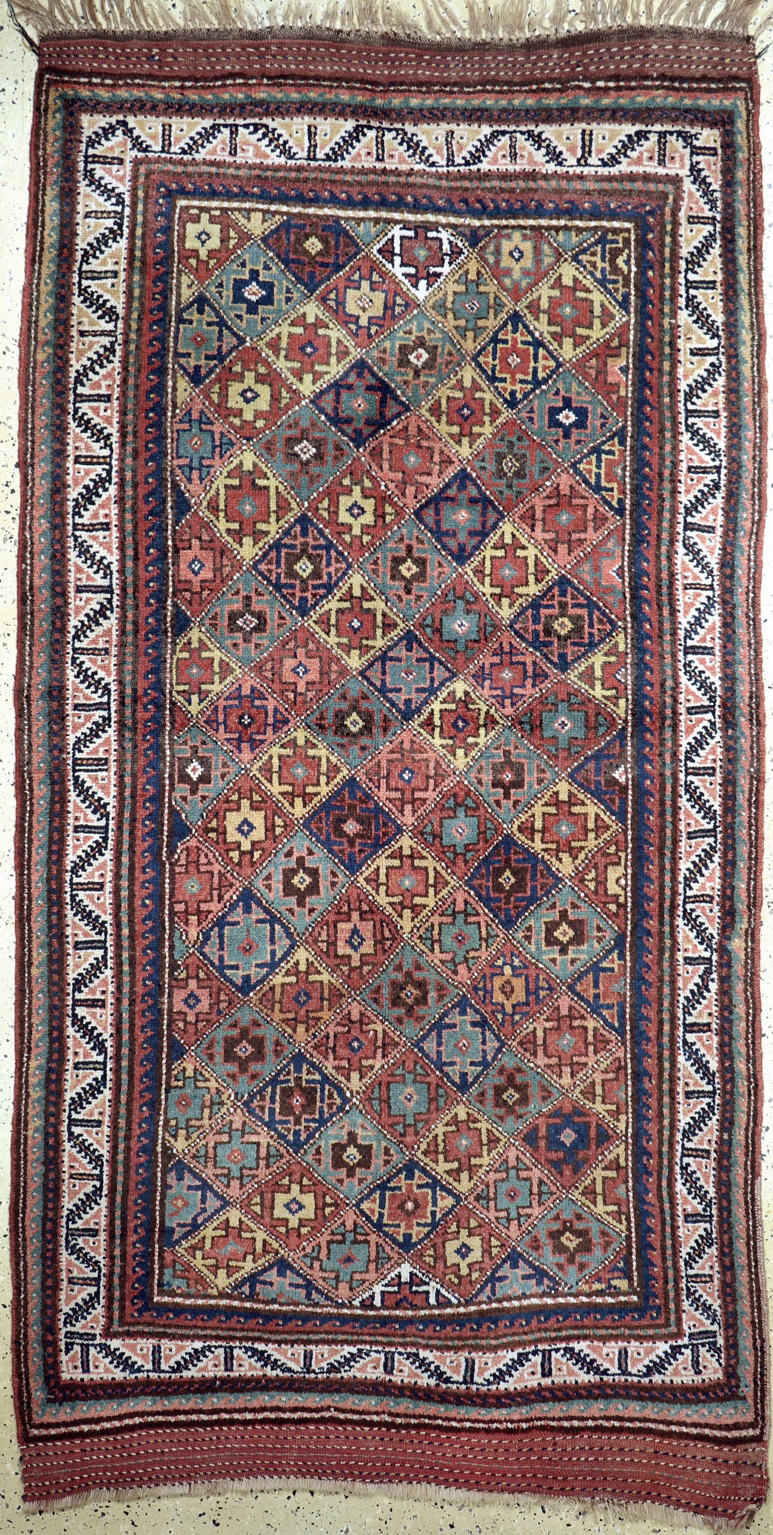 Khorasan Kordi antik, Persien, um 1900, Wolle auf Wolle, ca. 260 x 137 cm, EHZ: 2,aus Sammlungsauflösung