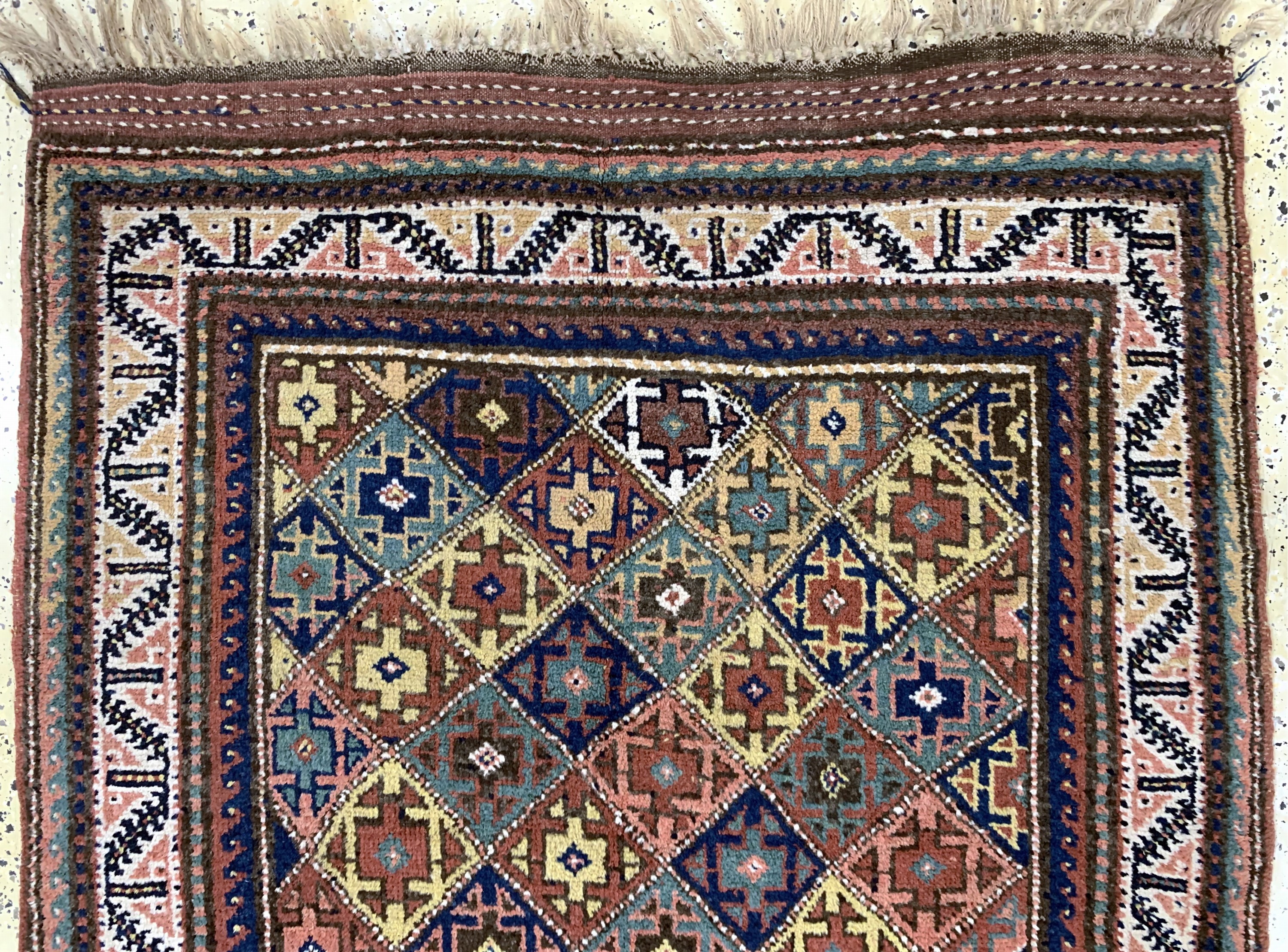 Detail a: Khorasan Kordi antik, Persien, um 1900, Wolle auf Wolle, ca. 260 x 137 cm, EHZ: 2,aus Sammlungsauflösung