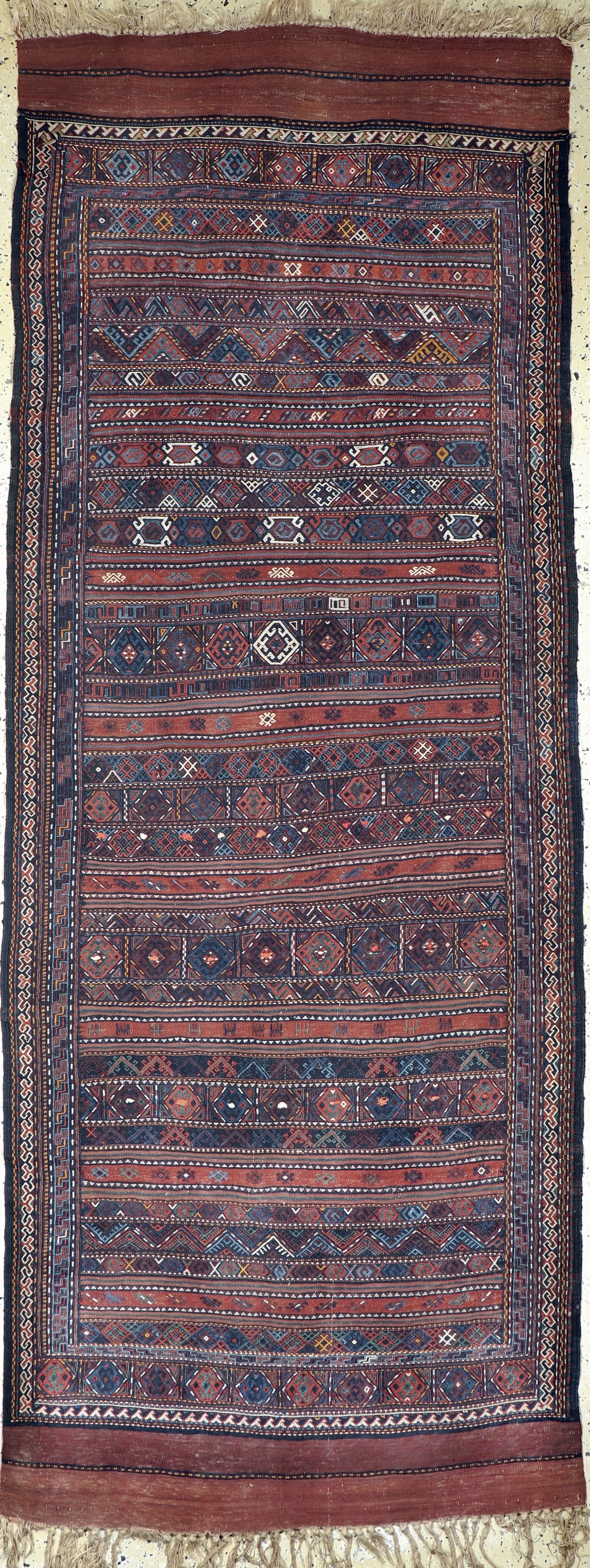 Belutsch Sumakh antik, Persien, 19.Jhd, Wolle auf Wolle, ca. 320 x 120 cm, EHZ: 2