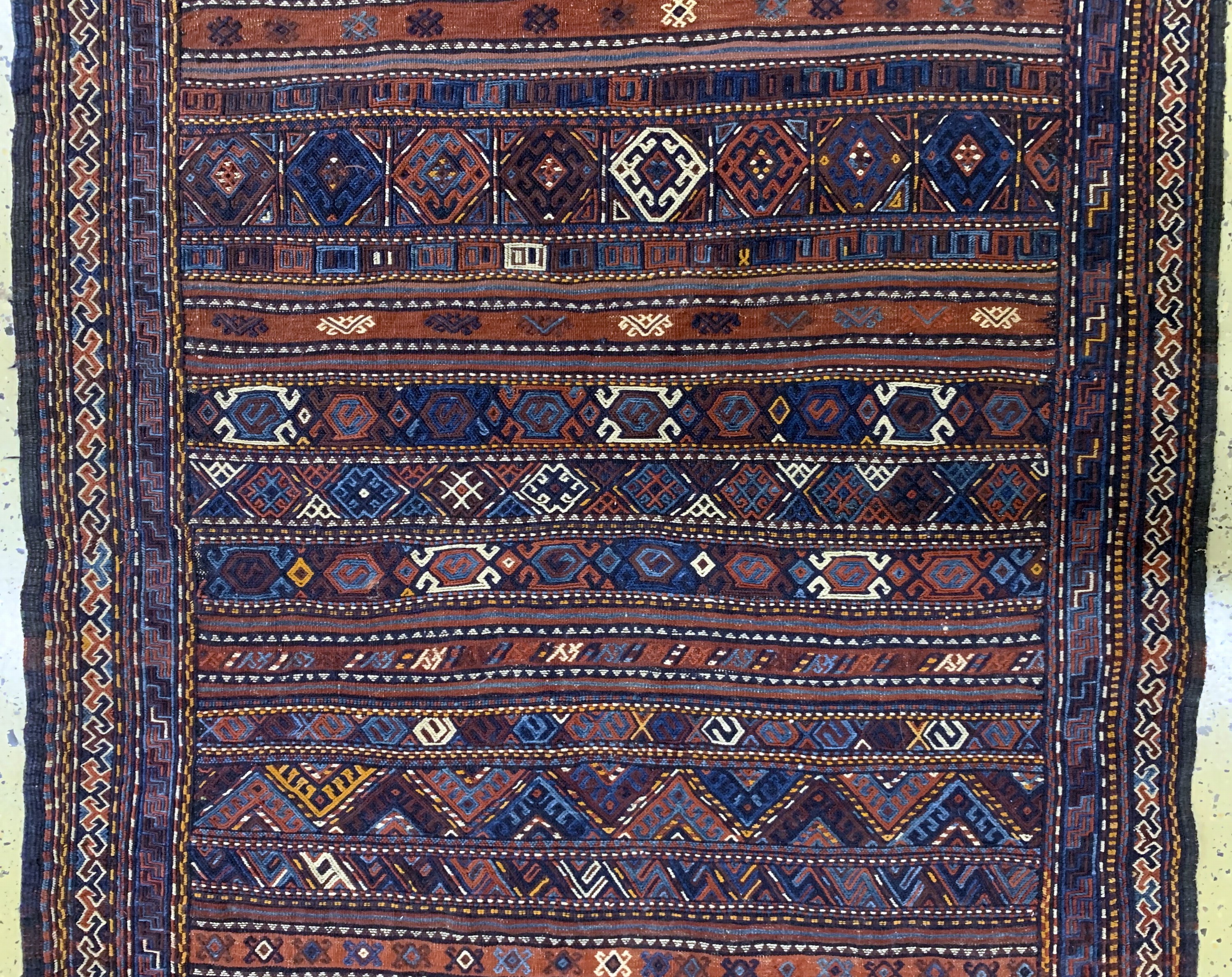 Detail c: Belutsch Sumakh antik, Persien, 19.Jhd, Wolle auf Wolle, ca. 320 x 120 cm, EHZ: 2