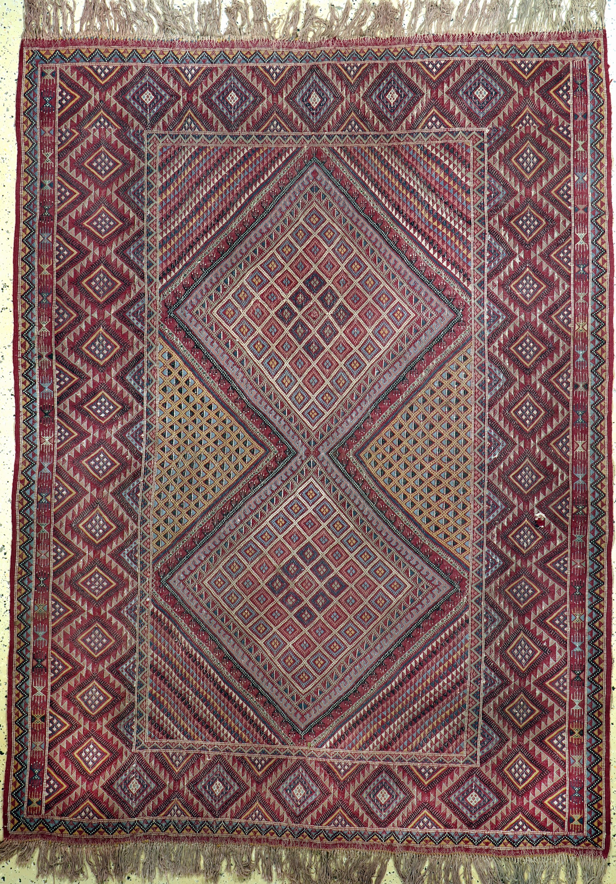 Antiker Cicim, Türkei, um 1900, Wolle auf Baumwolle, ca. 240 x 180 cm, EHZ: 2(kleines Loch),aus Sammlungsauflösung