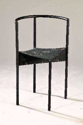 Image 26853690 - Stuhl "Wendy Wright", Philippe Starck, Entwurf 1986, Stahl schwarz, l. ...