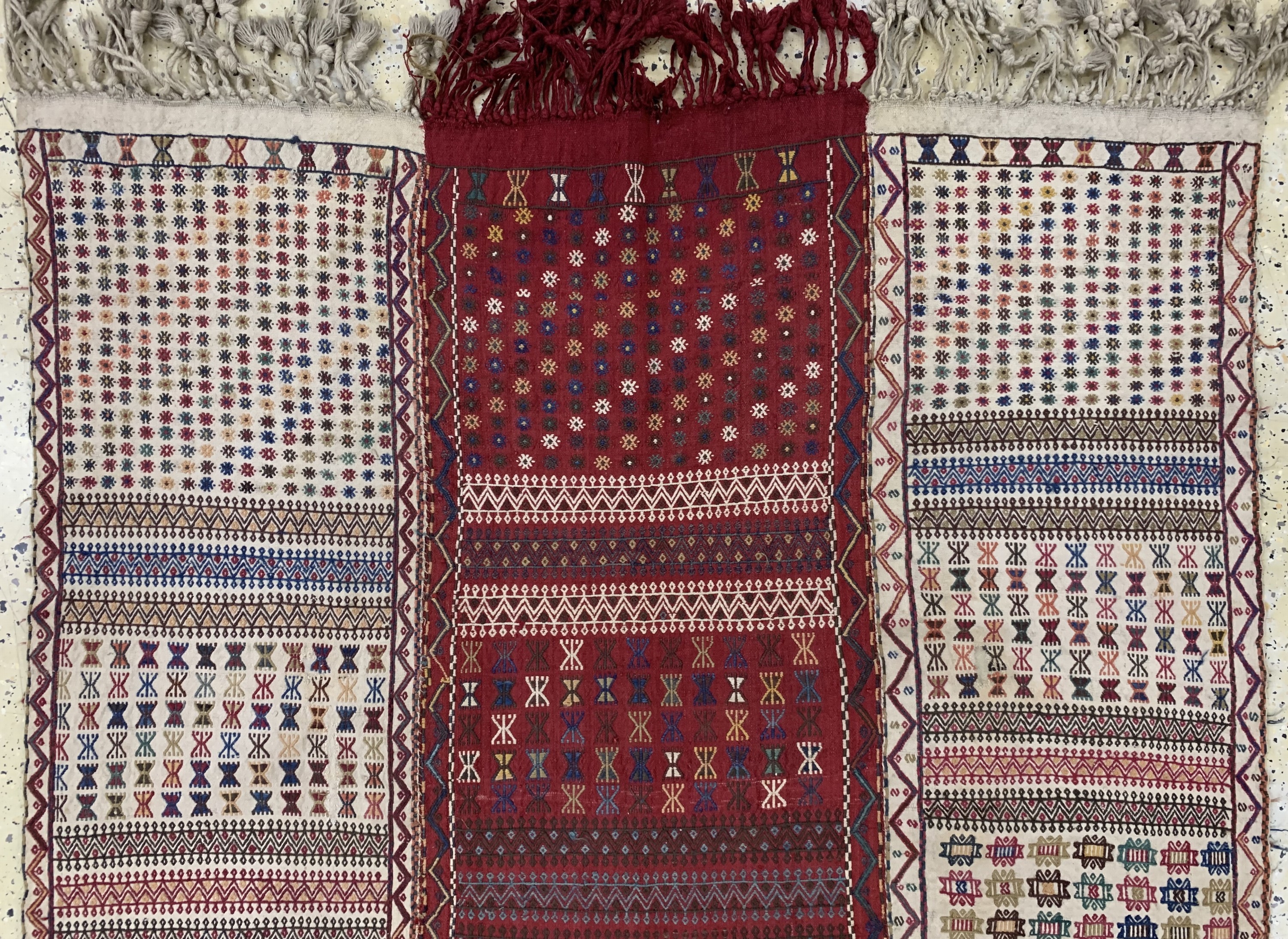 Detail a: "Verneh"antik(3 Bahnen), Türkei, um 1900, Wolle auf Wolle, ca. 302 x 142 cm, EHZ: 2