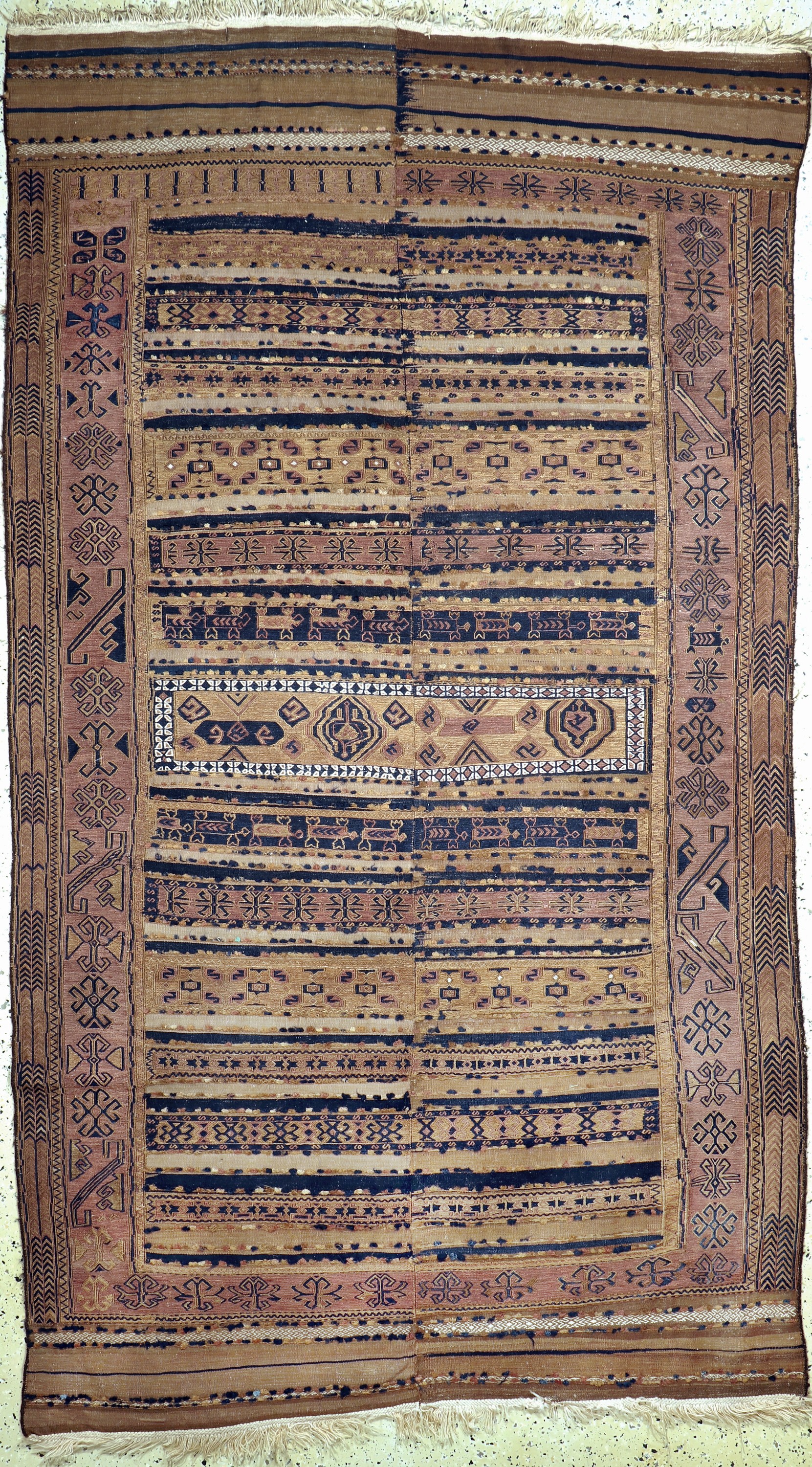 Antiker Belutsch Sumakh, Persien, 19.Jhd, Wolle auf Wolle, ca. 310 x 175 cm, (2 Bahnig),EHZ: 2,aus Sammlungsauflösung