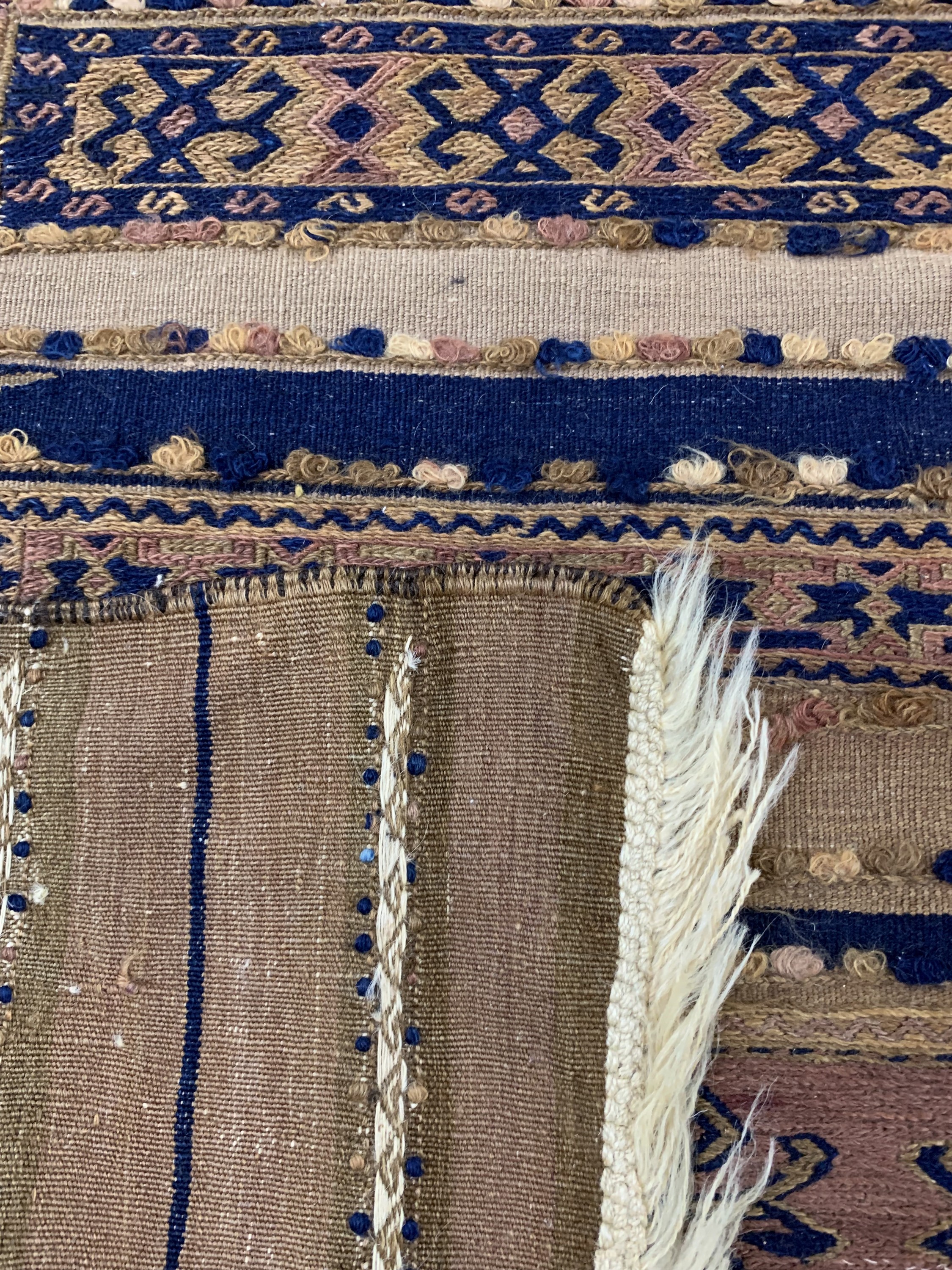 Detail g: Antiker Belutsch Sumakh, Persien, 19.Jhd, Wolle auf Wolle, ca. 310 x 175 cm, (2 Bahnig),EHZ: 2,aus Sammlungsauflösung