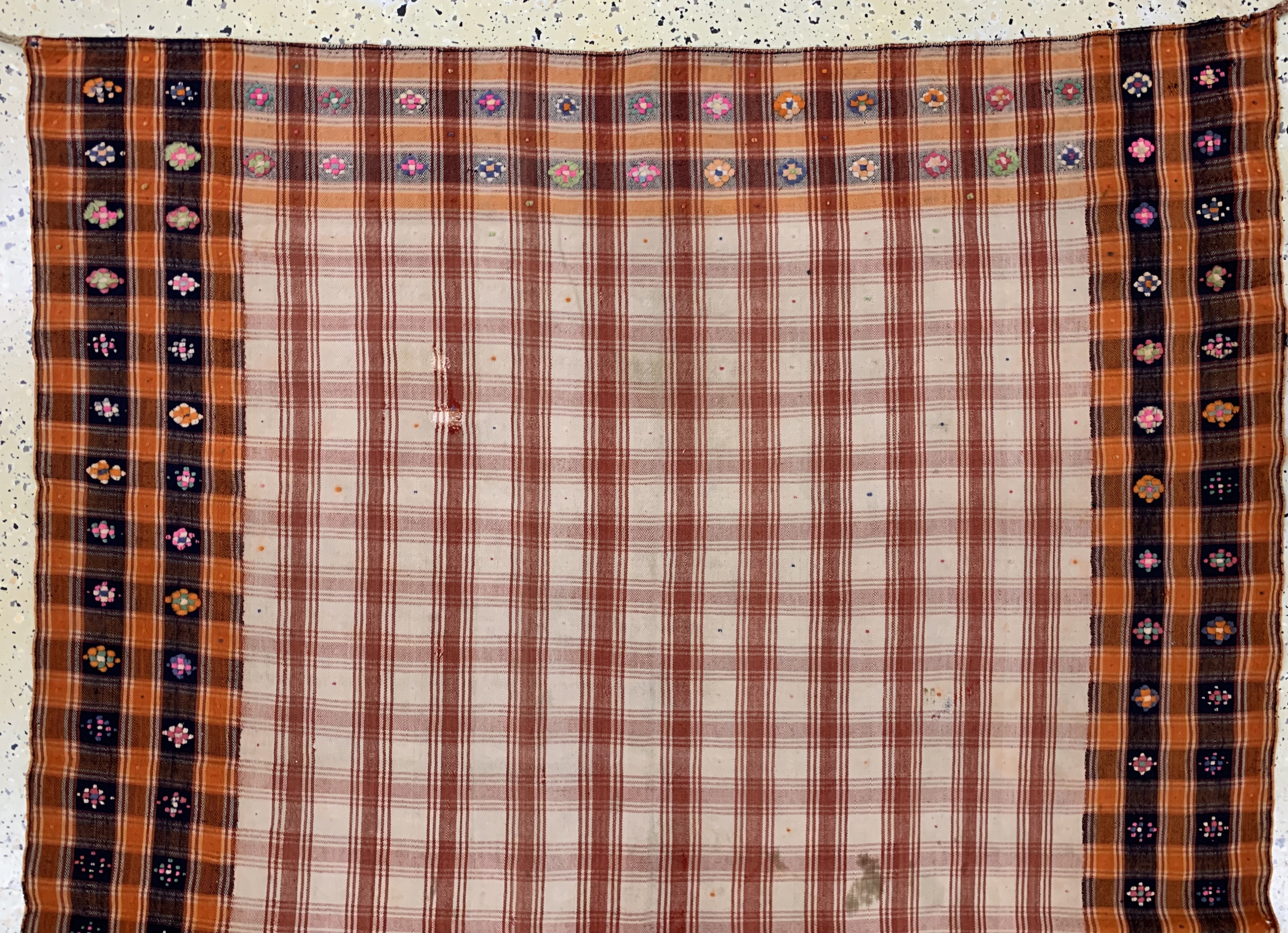 Detail a: Djajim fein antik, Persien, um 1900, Wolle auf Wolle, ca. 194 x 160 cm, kleine Restaurierungen, EHZ: 2(fleckig),aus Sammlungsauflösung