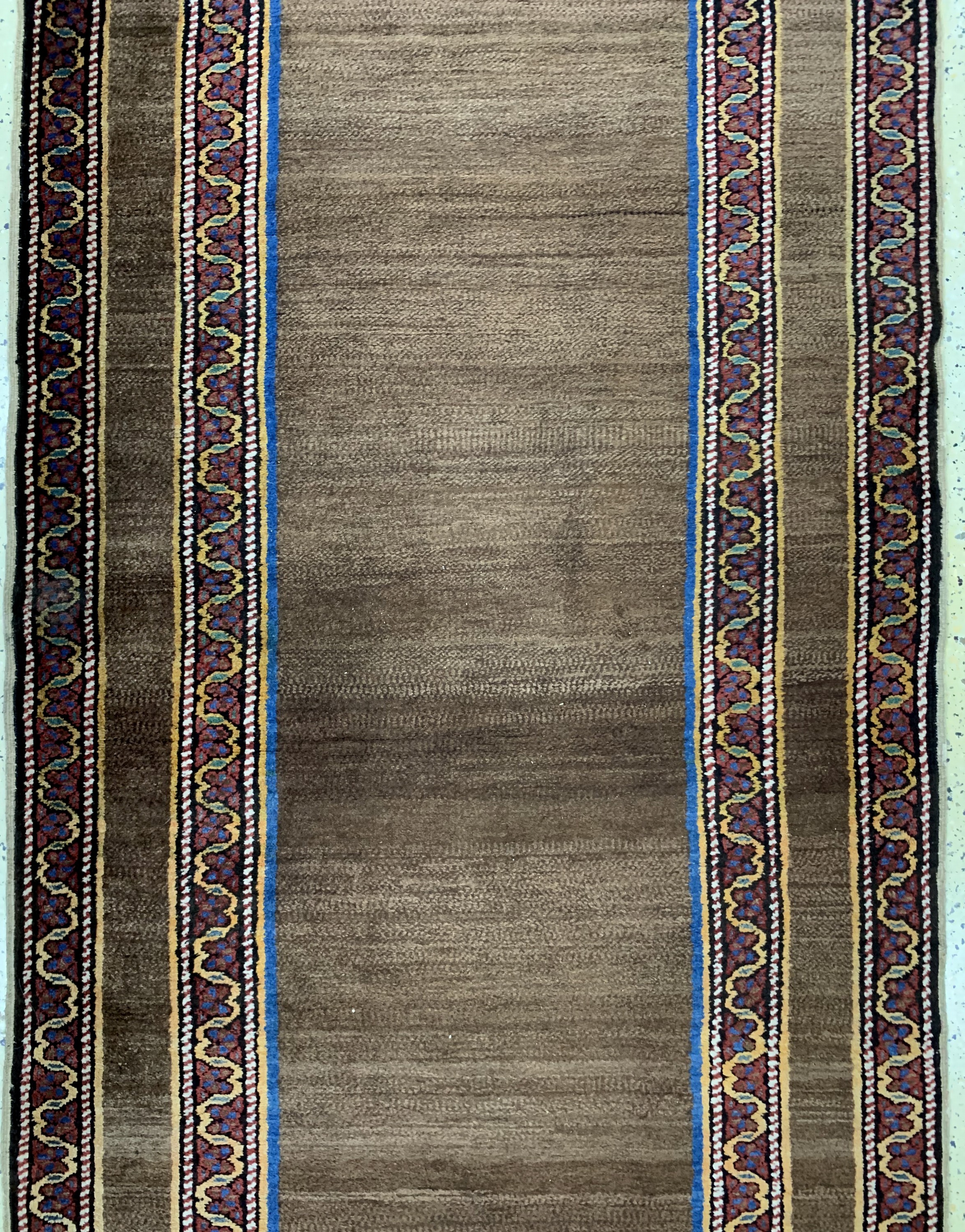 Detail b: Kordischer Dorfteppich, Persien, datiert 1341(1920), Wolle auf Baumwolle, ca. 410 x 125cm, EHZ: 2,aus Sammlungsauflösung