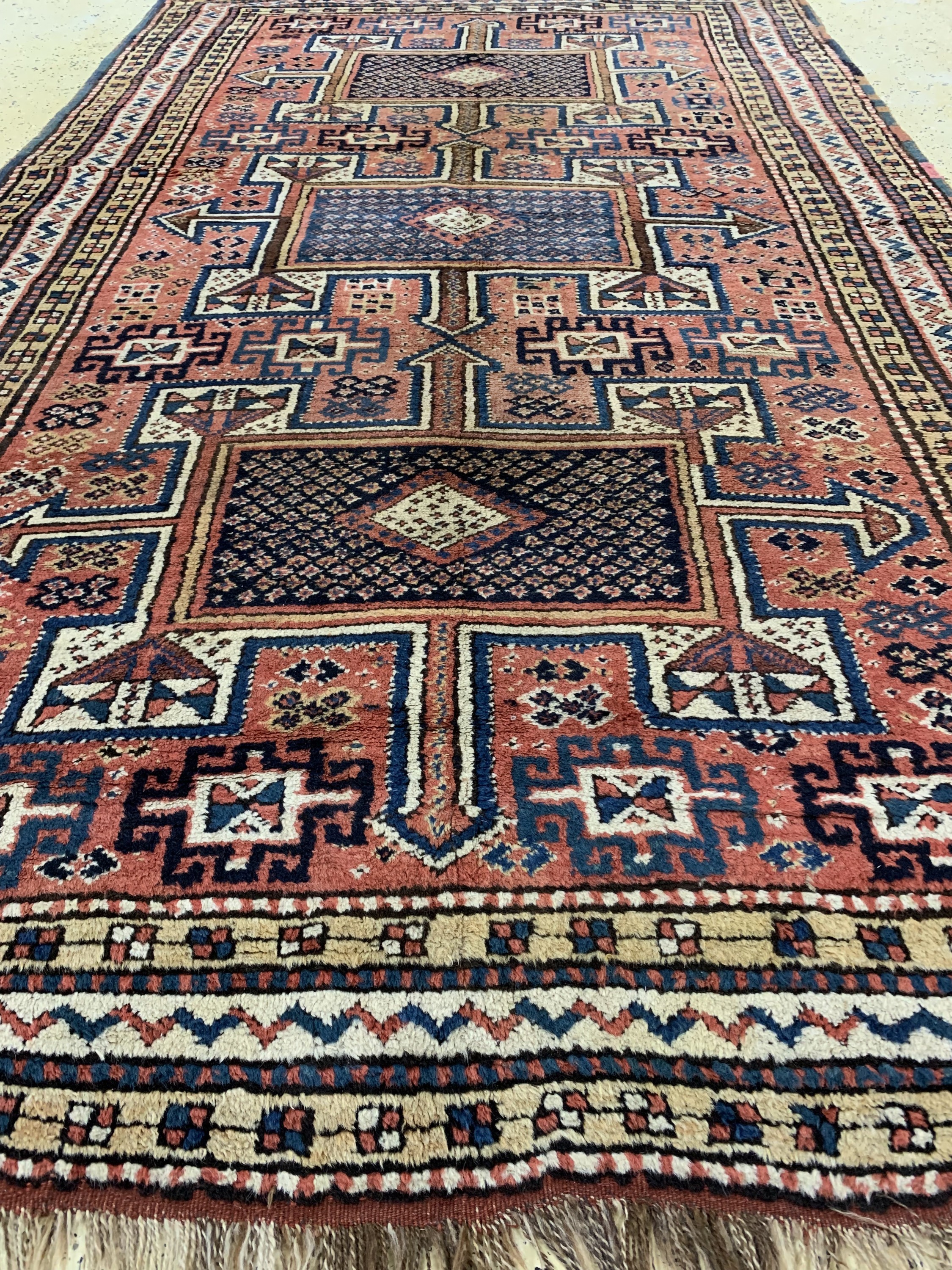 Detail d: Khorasan Kordi antik, Persien, um 1900, Wolle auf Wolle, ca. 280 x 165 cm, EHZ: 2,aus Sammlungsauflösung