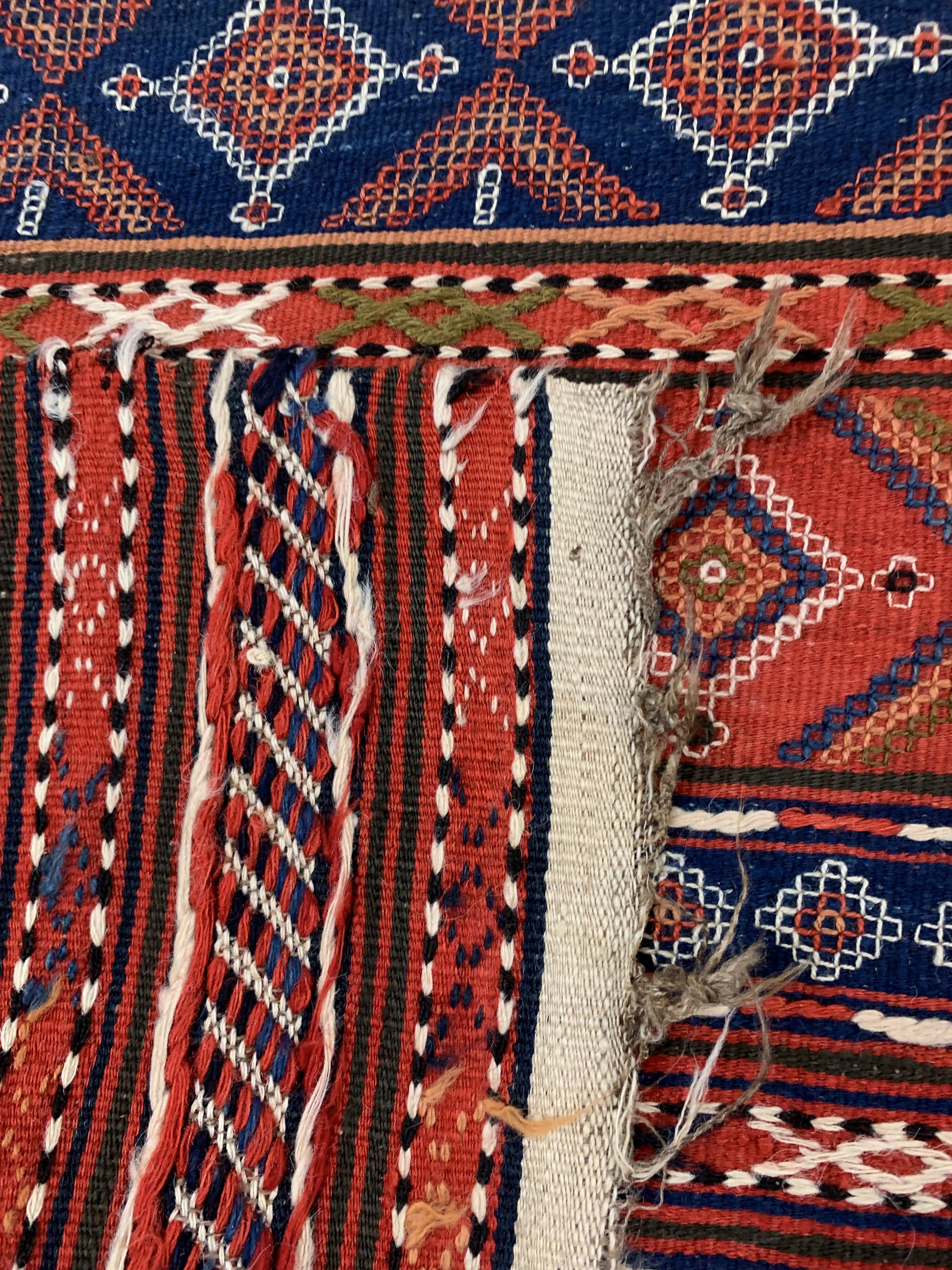 Detail e: Antiker Verneh(2 Bahnig), Türkei, um 1900, Wolle auf Wolle, ca. 285 x 145 cm, EHZ: 2,aus Sammlungsauflösung