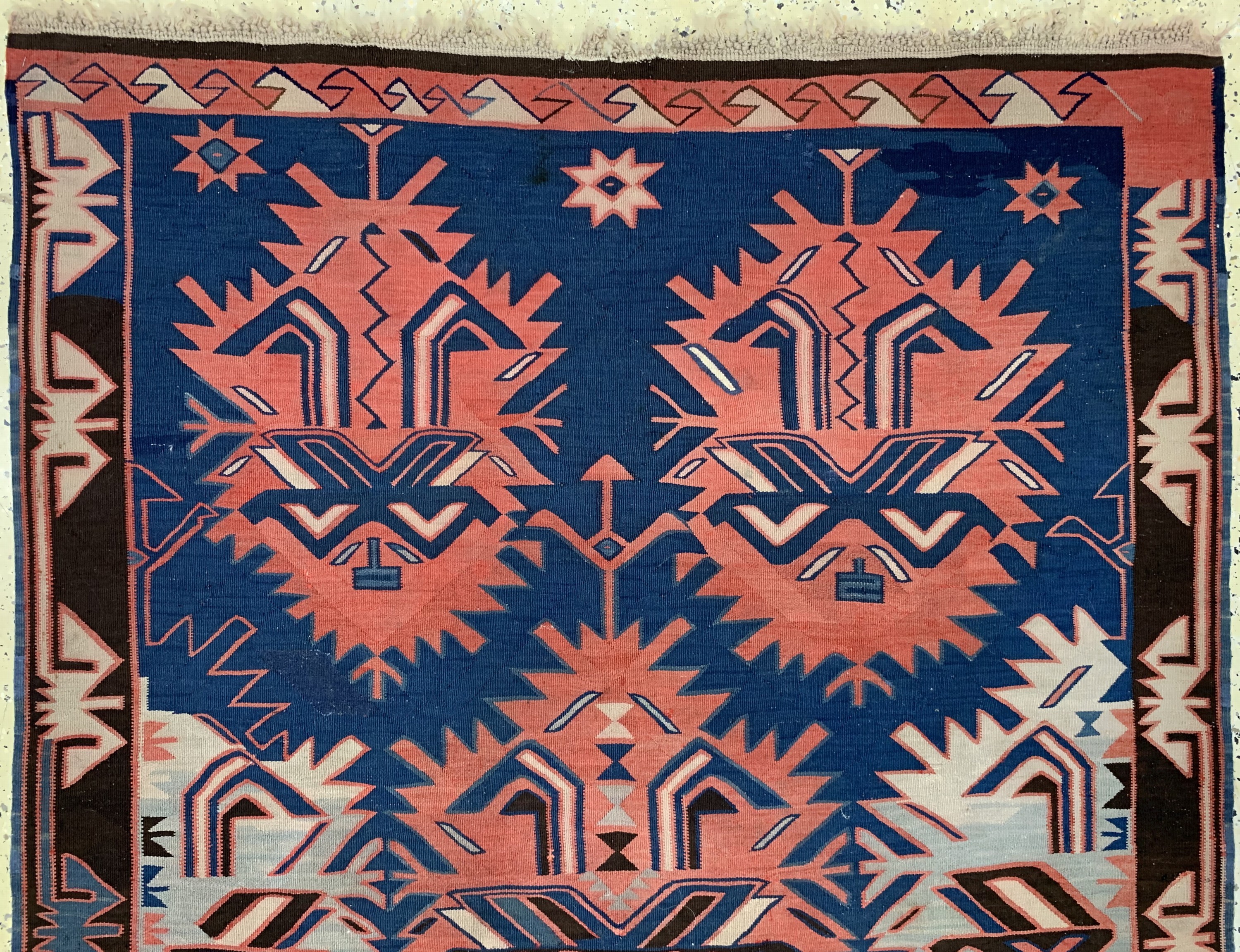 Detail a: Avar Kelim, Kaukasus, 19.Jhd, Wolle auf Wolle, ca. 335 x 150 cm, EHZ: 2