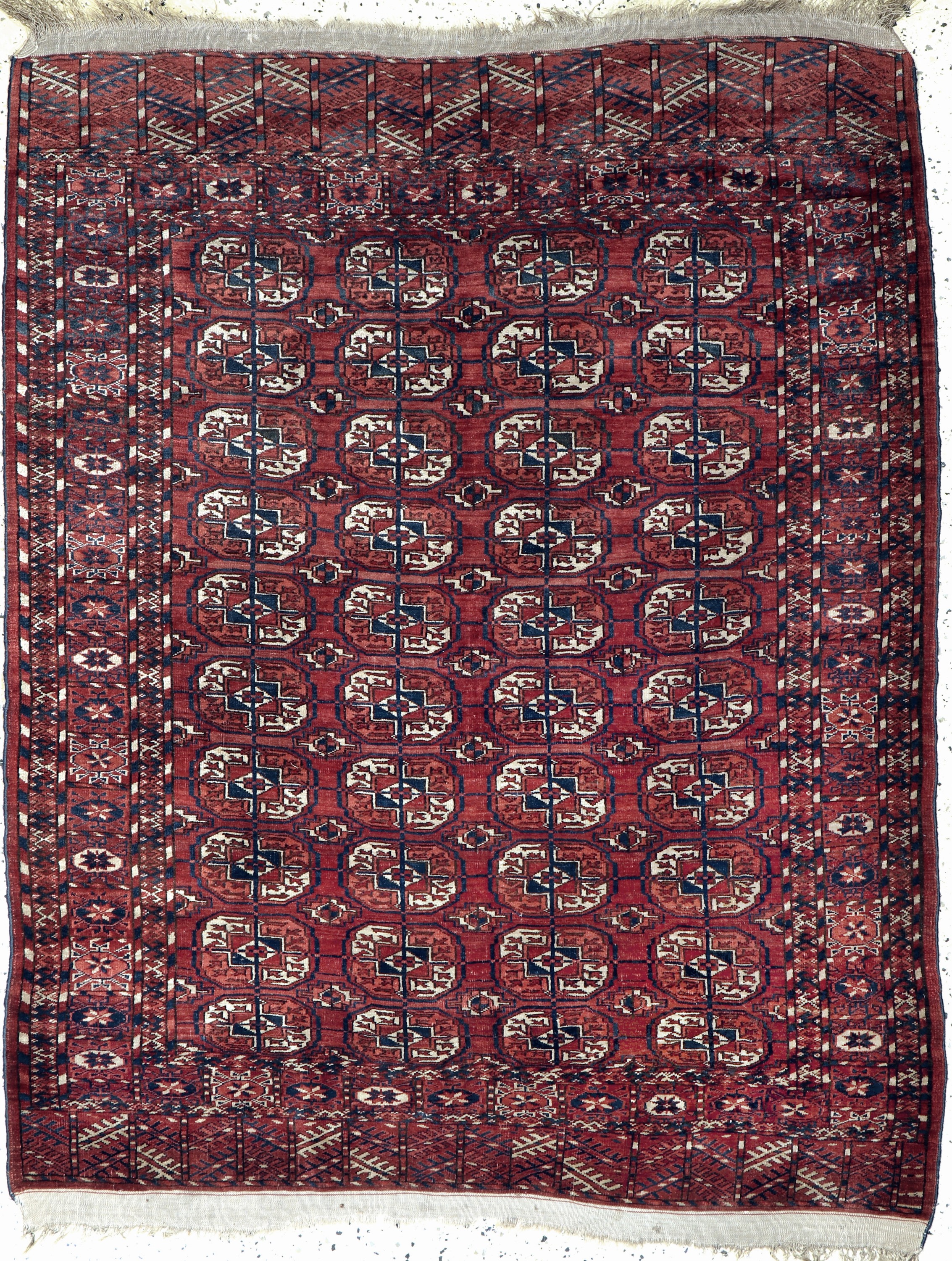 Tekke antik, Turkmenistan, 19.Jhd, Wolle auf Wolle, ca. 160 x 130 cm, EHZ: 2,aus Sammlungsauflösung