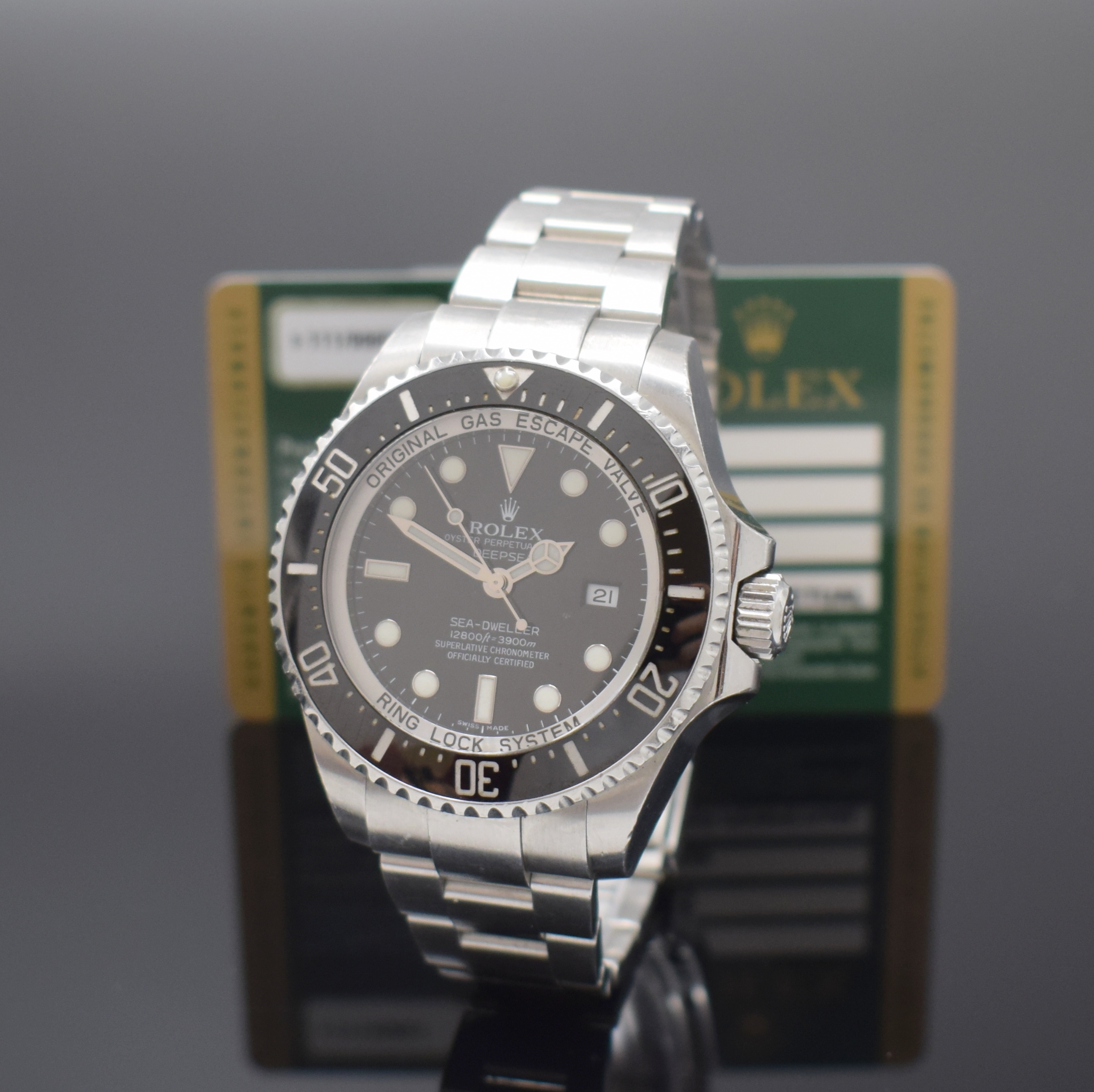 ROLEX Herrenarmbanduhr Oyster Perpetual Date Sea-Dweller Deepsea Referenz 116660, Schweiz verk. lt. beil. Pap. 07/2009, Automatik, V- Serie, ...