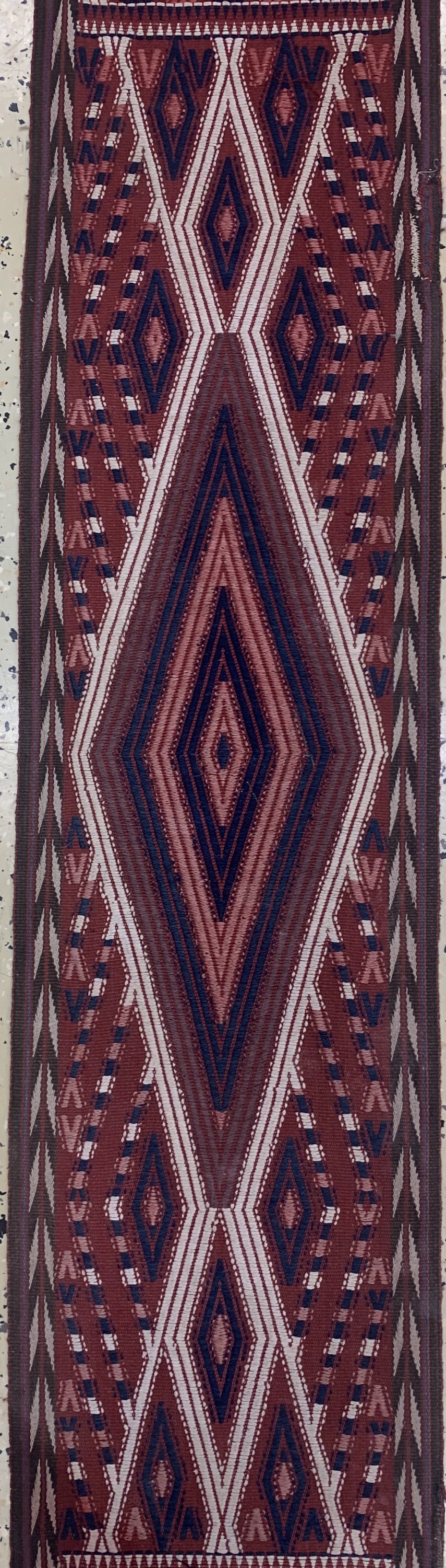 Detail d: Yomud"Zeltband"antik, Turkmenistan, um 1900, Wolle auf Wolle, ca. 1650 x 35 cm, EHZ: 2-3(kleine Löcher).