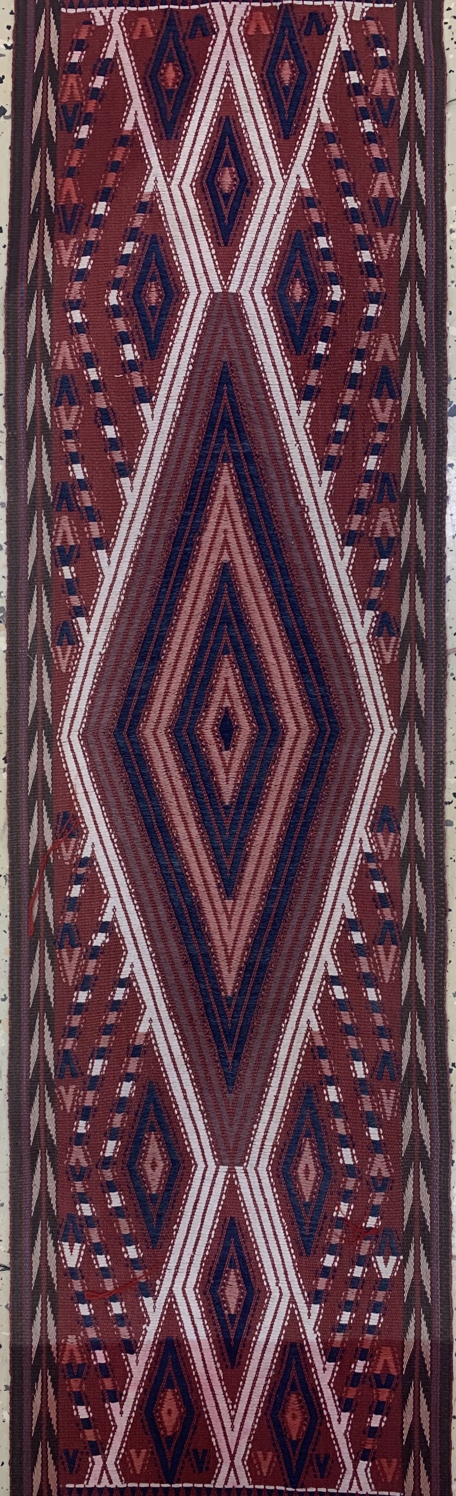 Detail f: Yomud"Zeltband"antik, Turkmenistan, um 1900, Wolle auf Wolle, ca. 1650 x 35 cm, EHZ: 2-3(kleine Löcher).