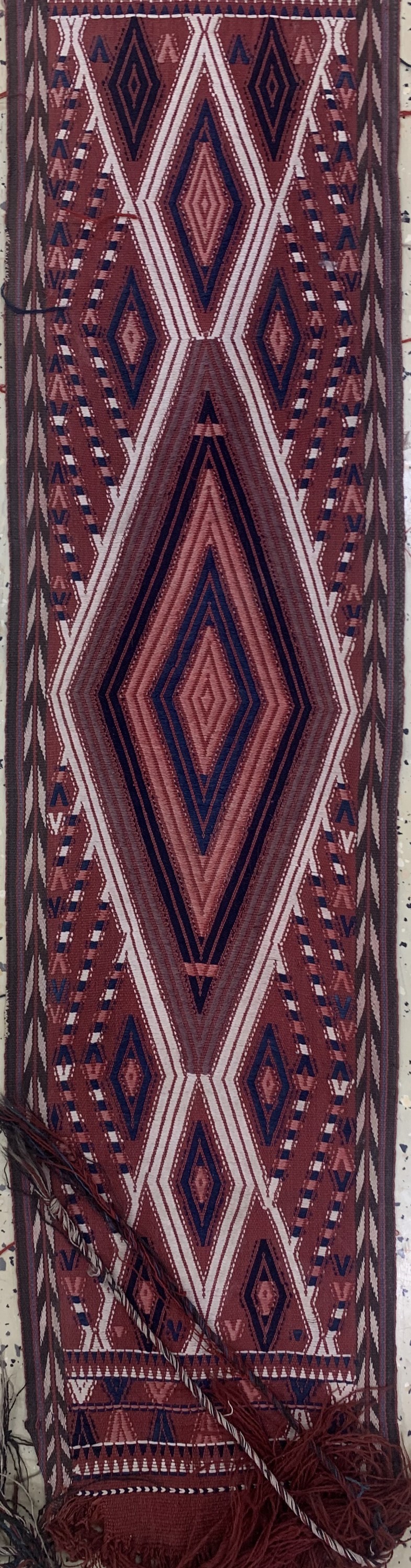 Detail g: Yomud"Zeltband"antik, Turkmenistan, um 1900, Wolle auf Wolle, ca. 1650 x 35 cm, EHZ: 2-3(kleine Löcher).