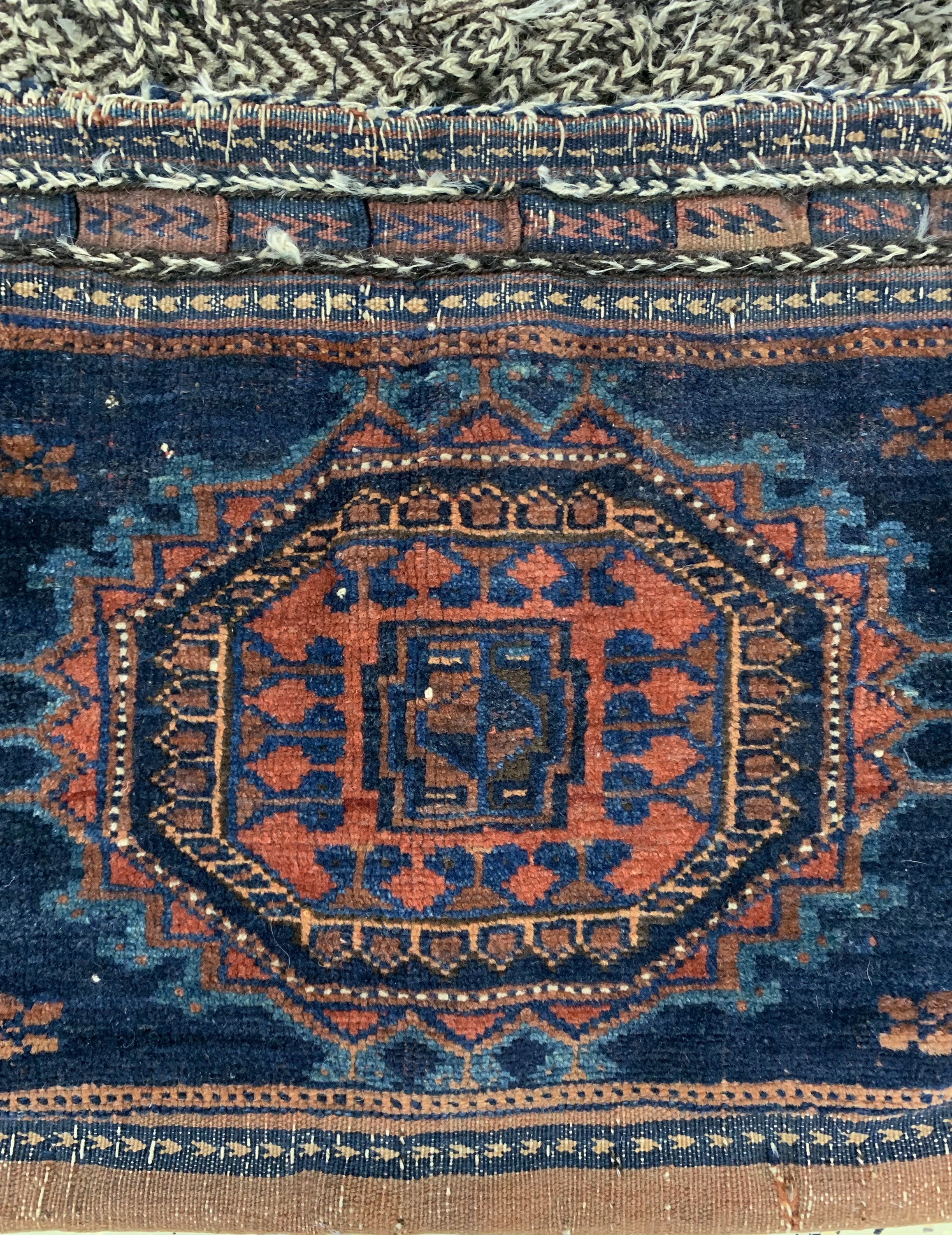 Detail a: Belutsch Tasche, Persien, um 1900, Wolle auf Wolle, ca. 50 x 45 cm, EHZ: 3