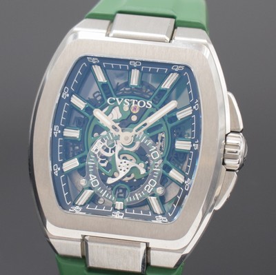 26854762a - CVSTOS Metropolitan Petite Seconde SQLT Herrenarmbanduhr in Titan, Automatik, beids. ...