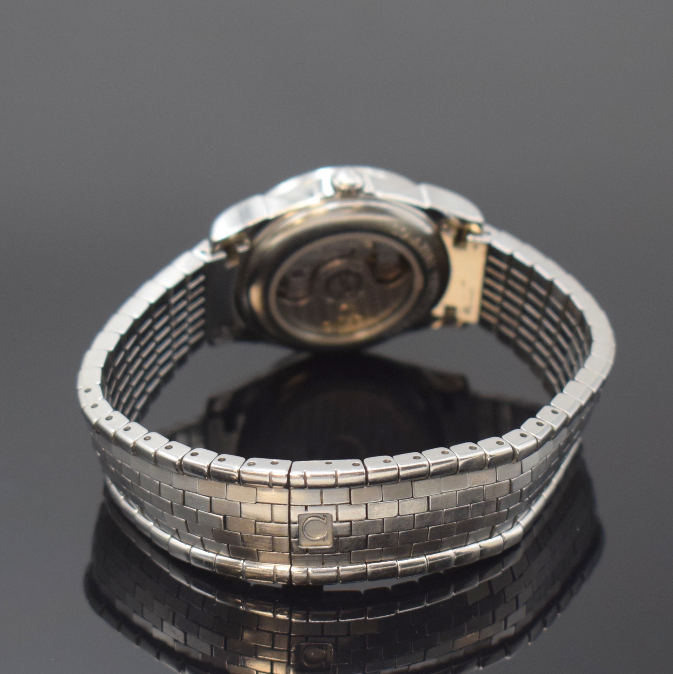 Detail b: OMEGA Damenarmbanduhr Serie De Ville Co-Axial Chronometer, Schweiz um 2010, Automatik, Edelstahlgeh. inkl. orig. Backstein- Gliederband m. Faltschl., ...