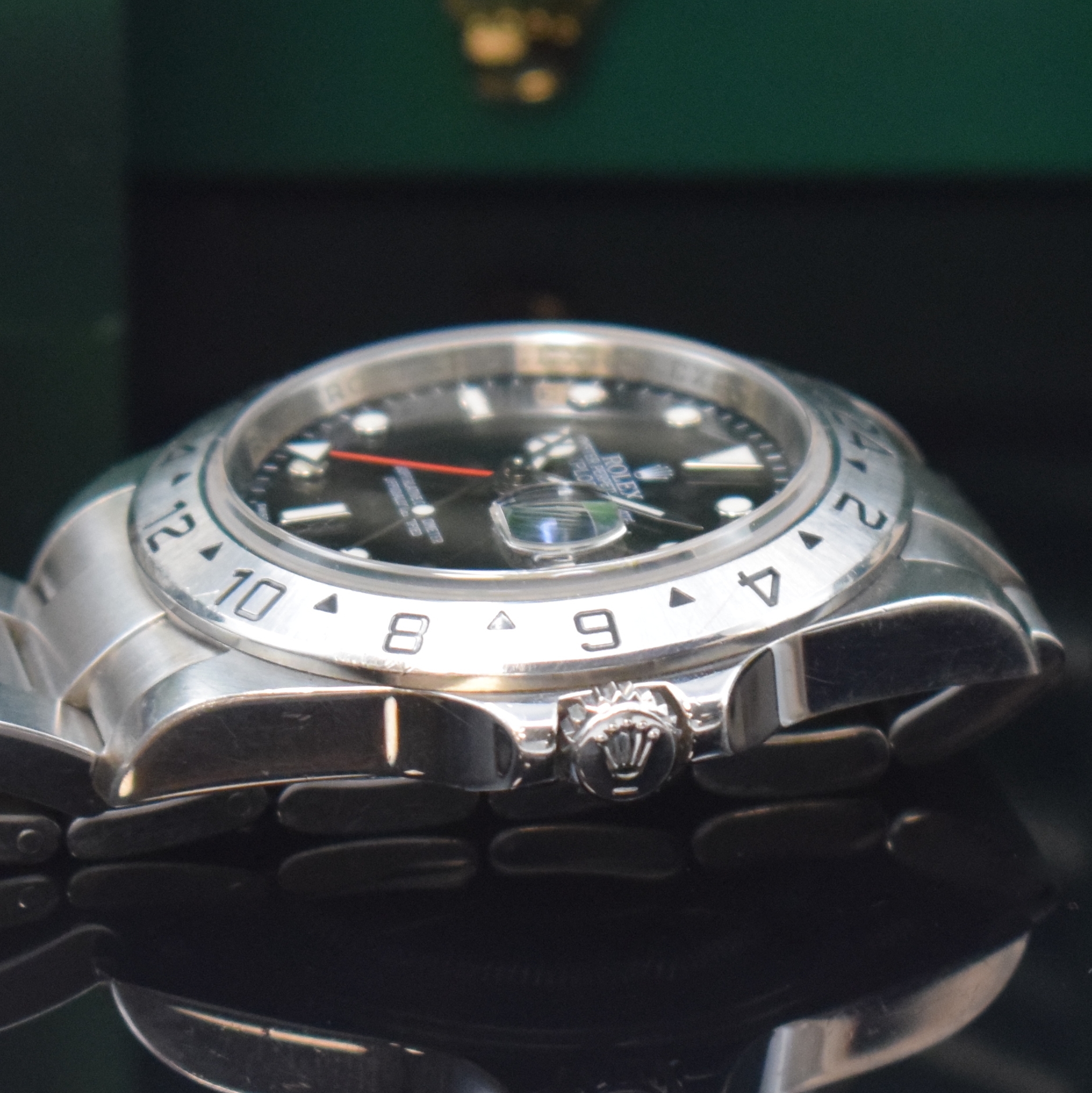 Detail c: ROLEX Herrenarmbanduhr Oyster Perpetual Date Explorer II Referenz 16570, Schweiz verk. lt. beil. Pap. 05/2010, Automatik, Z-Serie, LC 100, ...