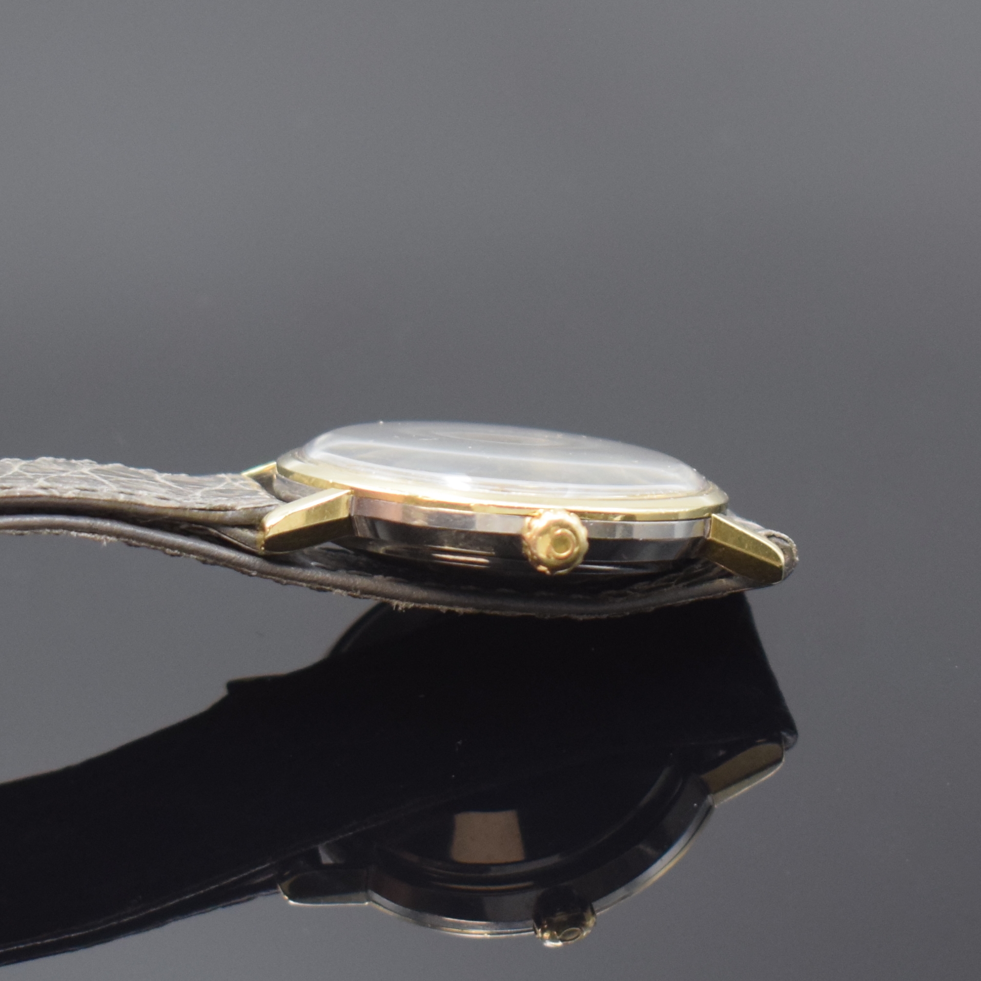 Detail b: OMEGA Seamaster sehr seltene Armbanduhr mit Omega-Logo und Schriftzug bei 6 Referenz 14745, Automatik, Schweiz um 1960, Edelstahl-Einschalengeh. m. ...