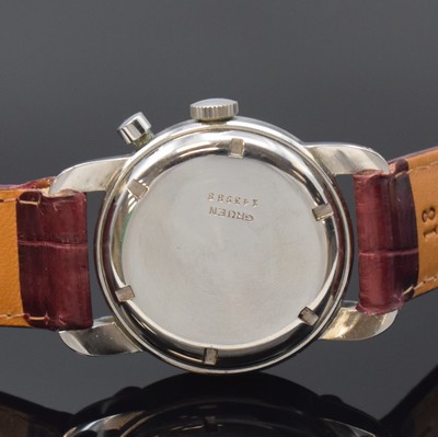 26856987c - GRUEN Precision Chrono-Timer seltener Eindrücker-Schaltradchronograph in Stahl, ...