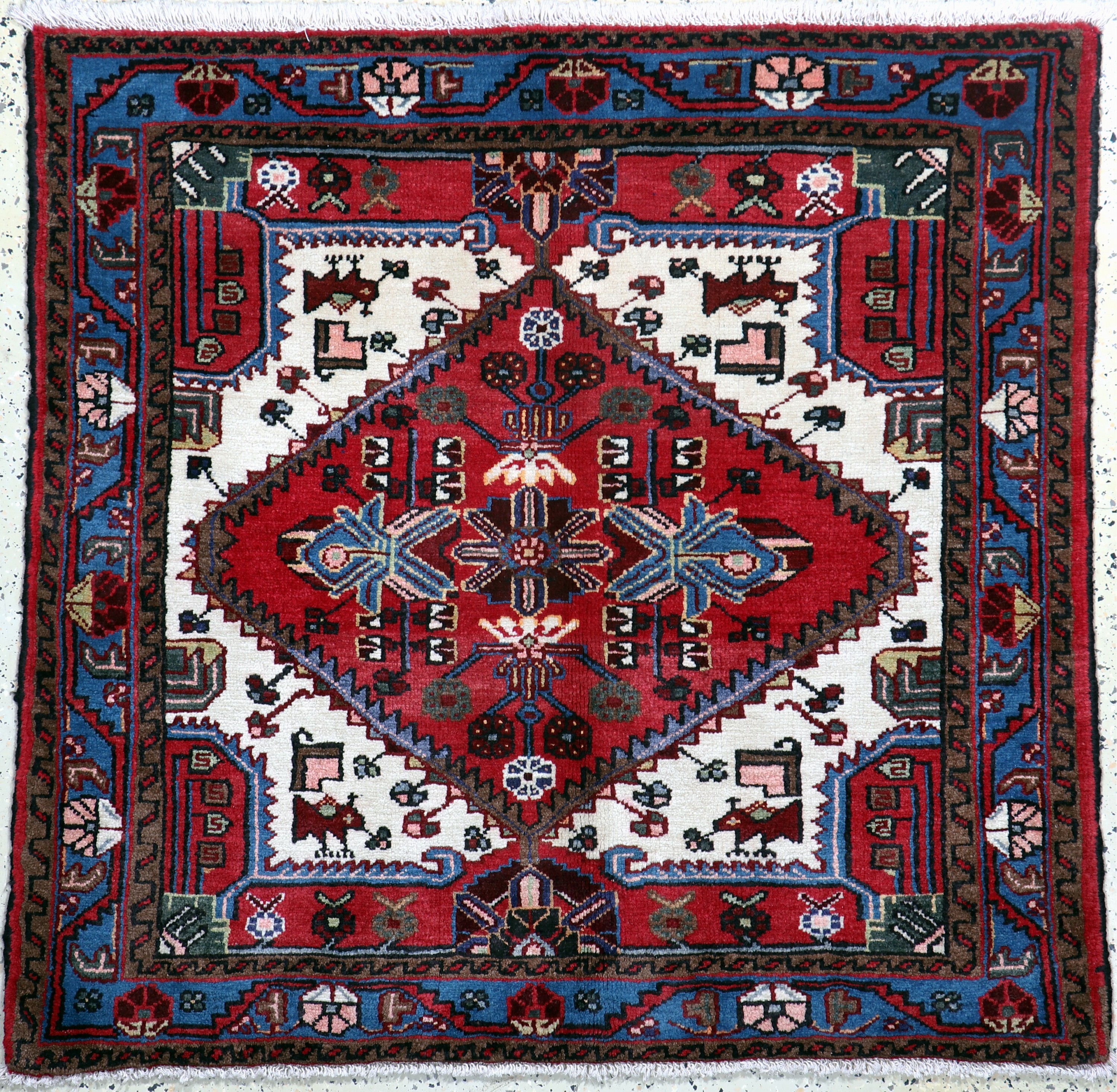 Image 26857045 - Tuyserkan, Persien, Mitte 20.Jhd, Wolle aufBaumwolle, ca. 130 x 125 cm, EHZ: 2