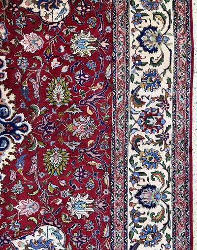 26857049f - Täbriz alt, Persien, Mitte 20.Jhd, Wolle auf Baumwolle, ca. 404 x 288 cm, EHZ: 2 ...